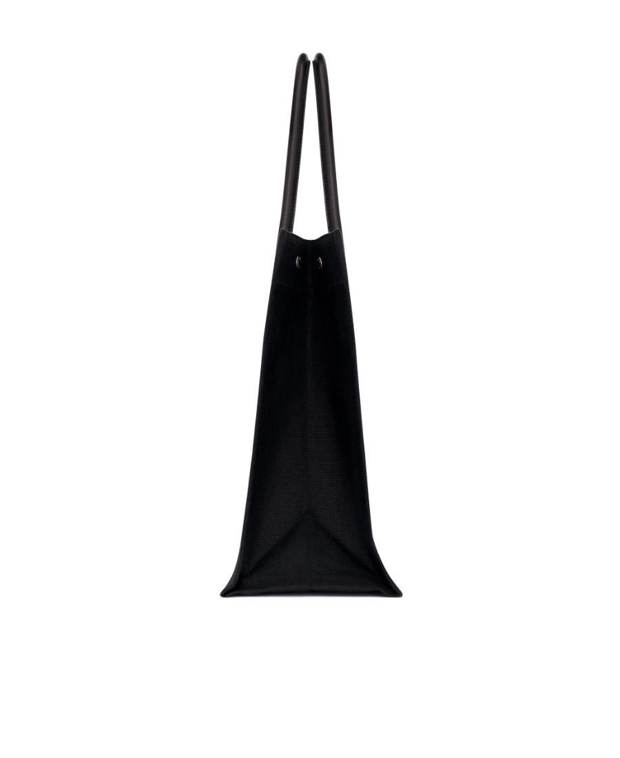 Saint Laurent Rive Gauche Printed Tote Bag In Nude