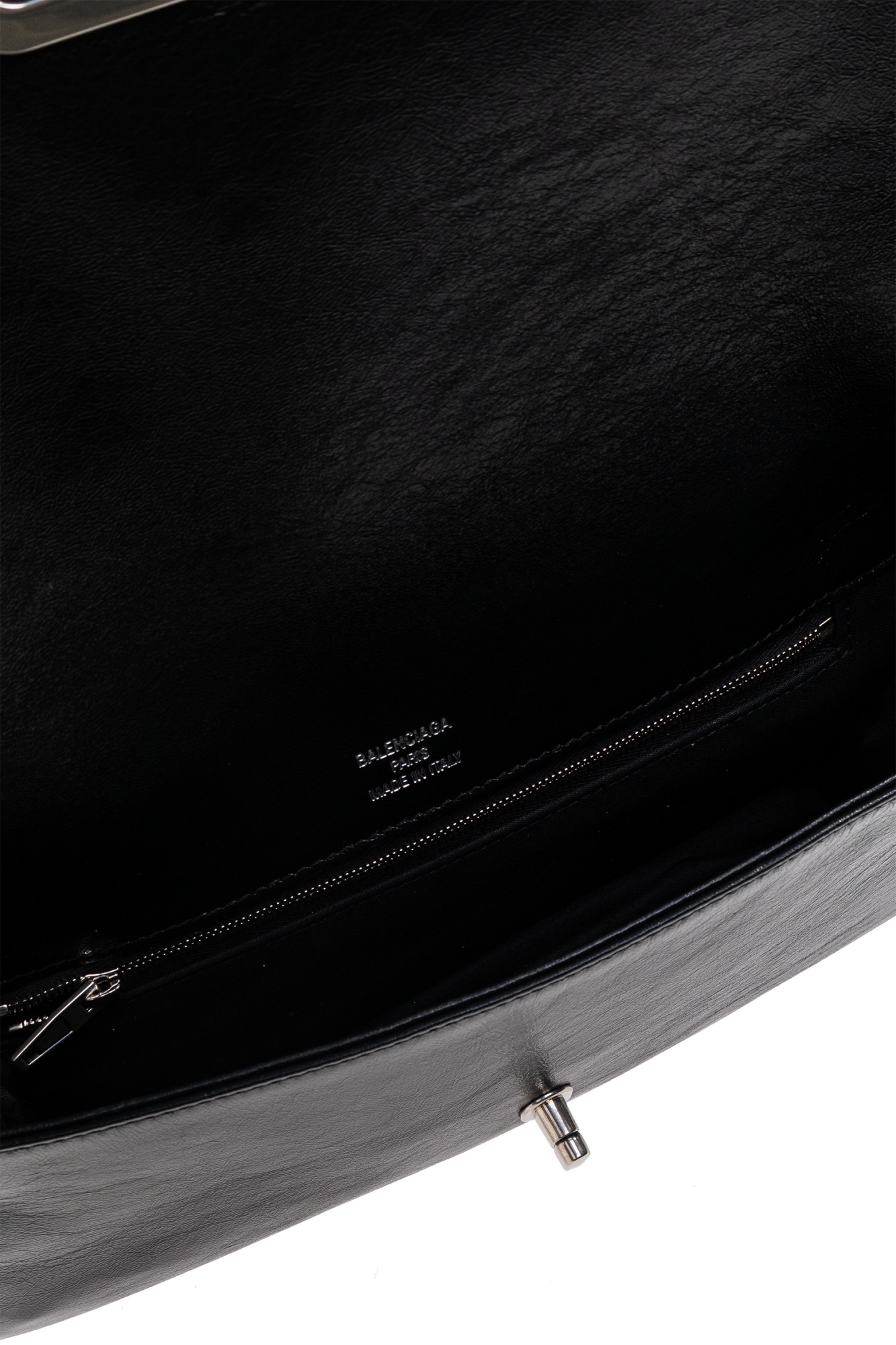 Balenciaga Medium Bb Soft Flap Leather Shoulder Bag In Black