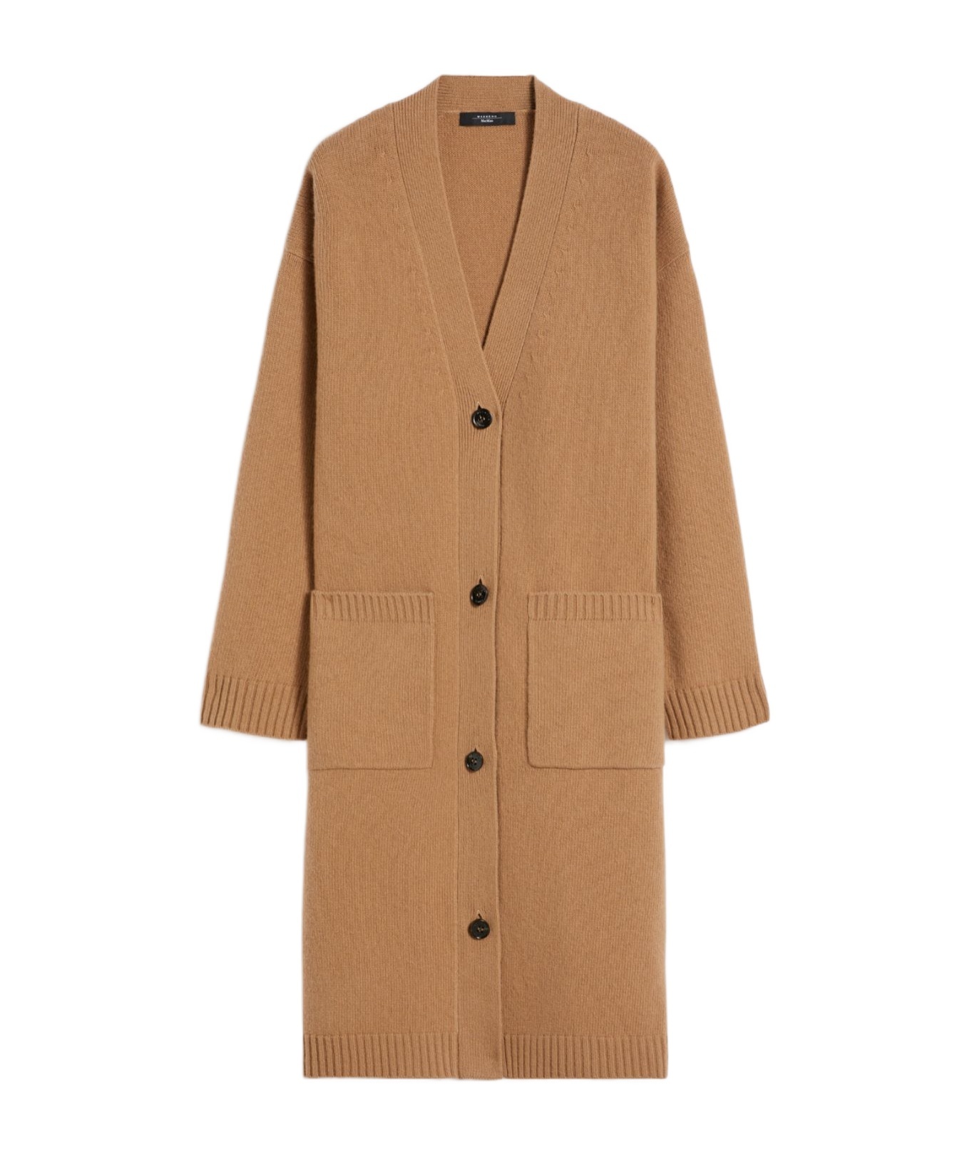 Weekend Max Mara Long-sleeved Cardigan In Brown