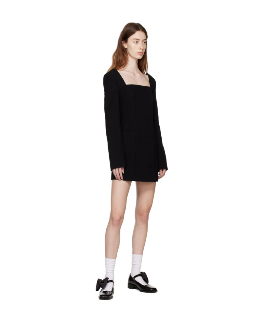 Kimhēkim Black Emma Minidress In Black