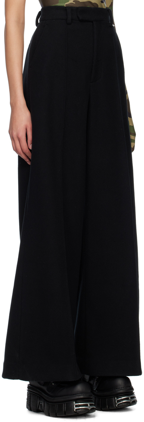 Vetements Logo Casual Pants In Black