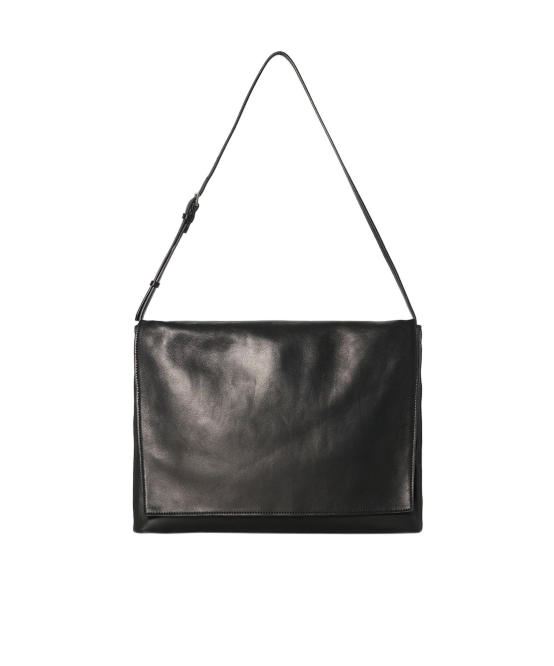 The Row Flap Shoulder Bag In Black