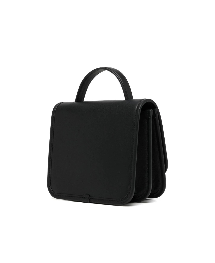 Mulberry Sadie Square Grained-leather Bag In Black