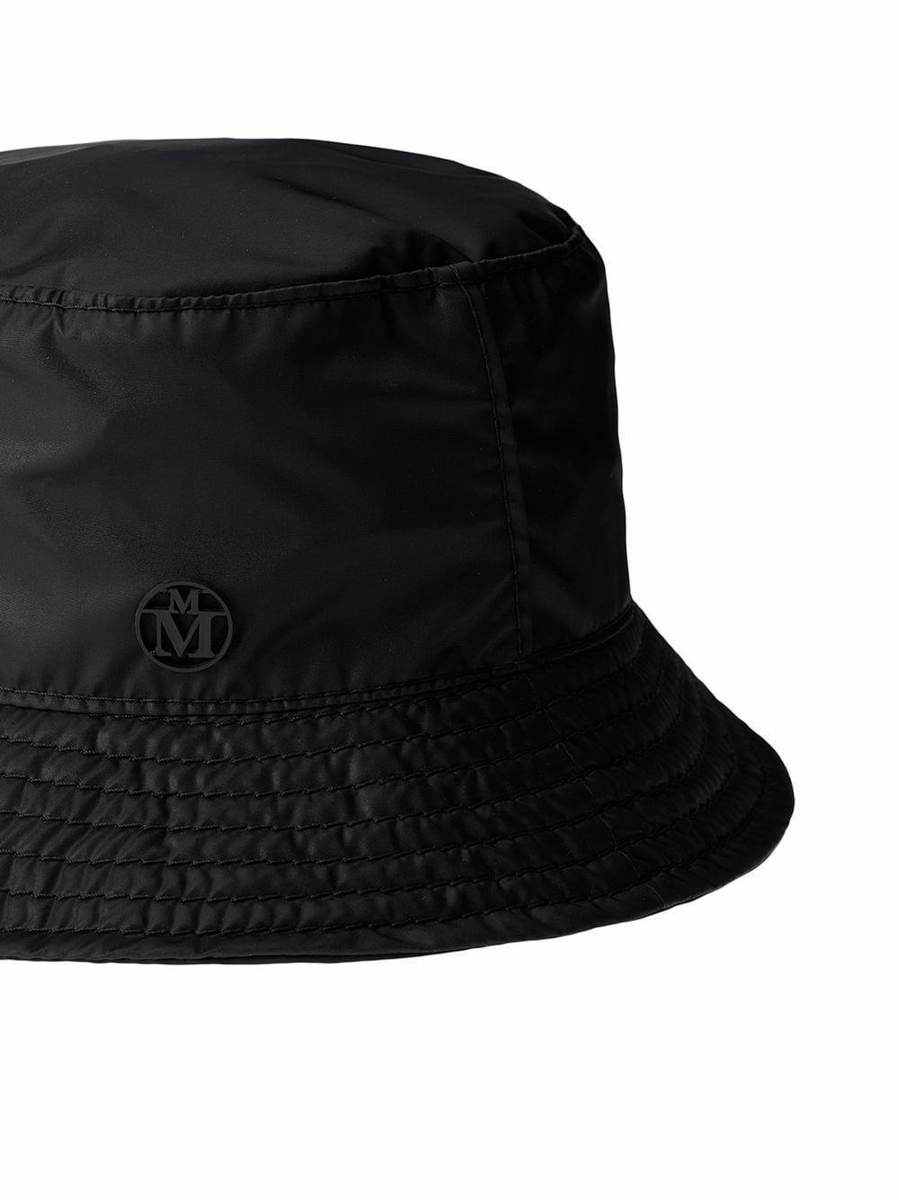 MAISON MICHEL EMBOSSED-LOGO PLAQUE BUCKET HAT 