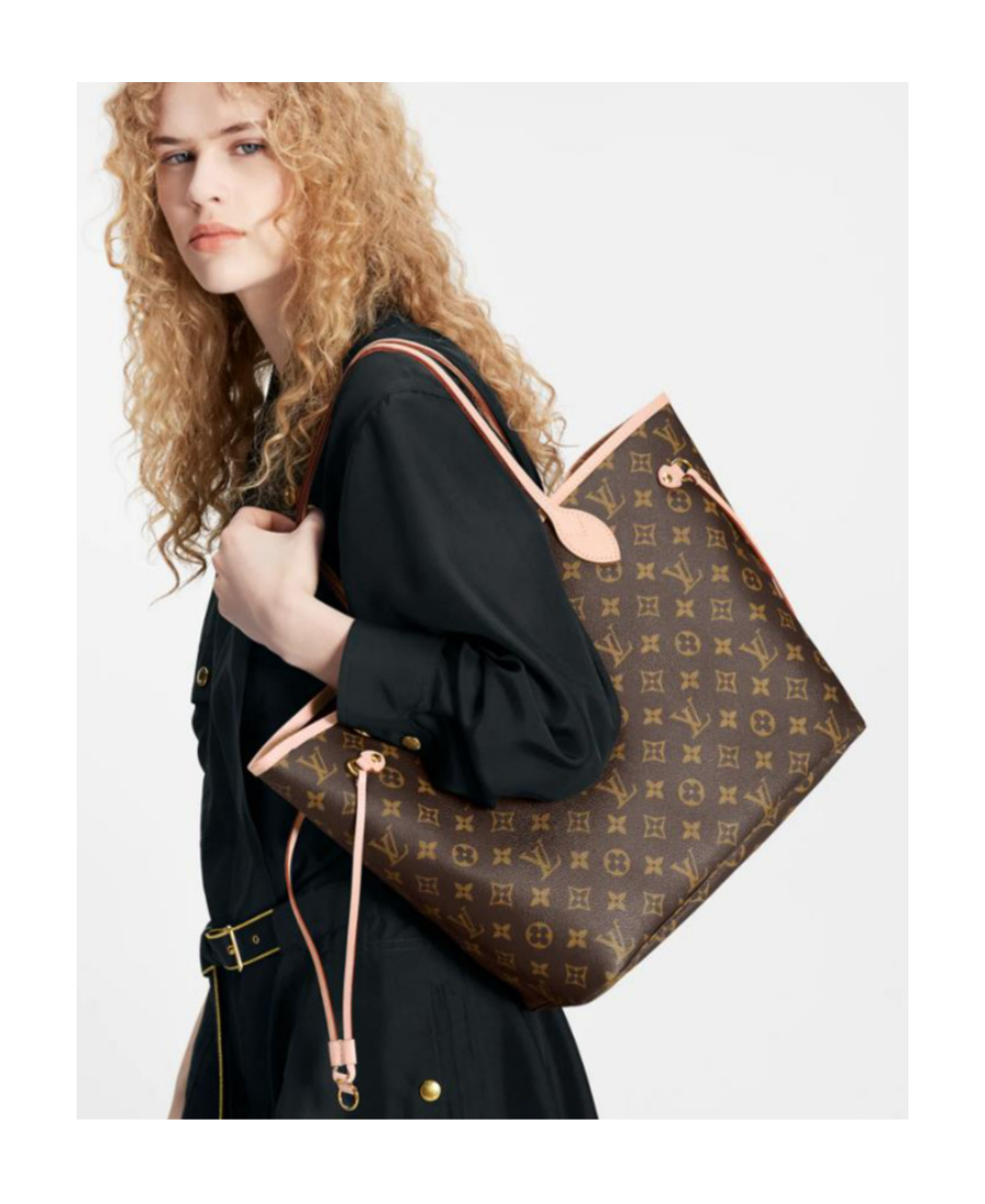 Pre-owned Louis Vuitton 2019  Monogram Neverfull Mm Tote In Brown