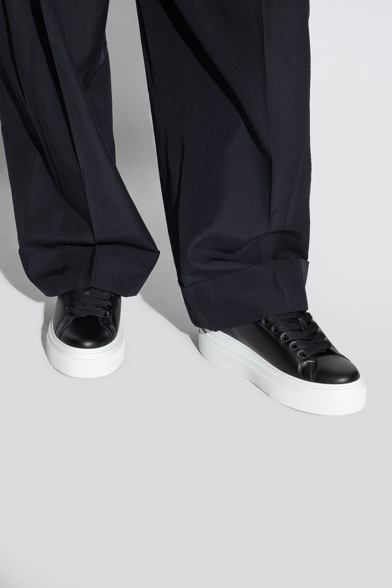 Givenchy Black City Platform Sneakers In Black