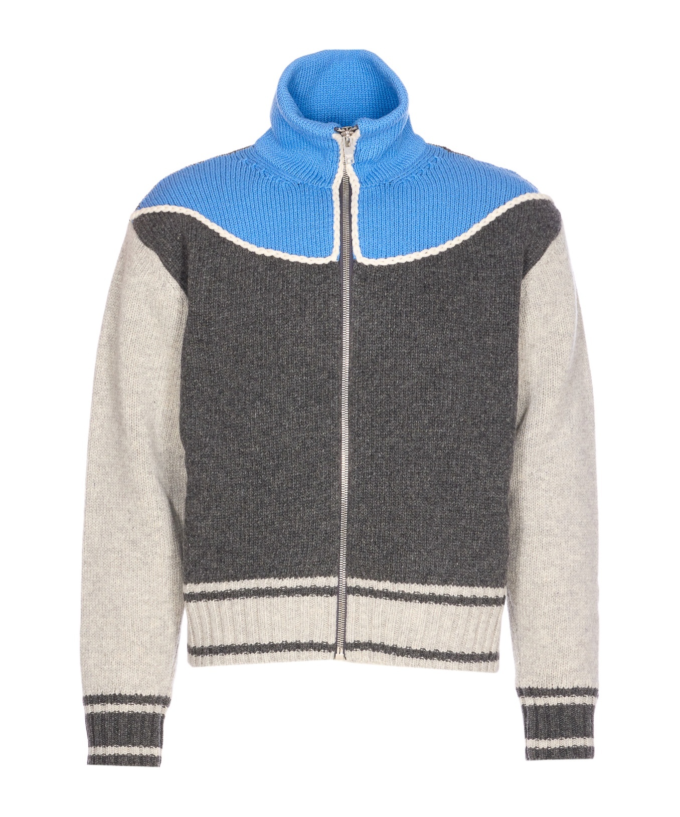 Bottega Veneta Zipper Cardigan In Multi