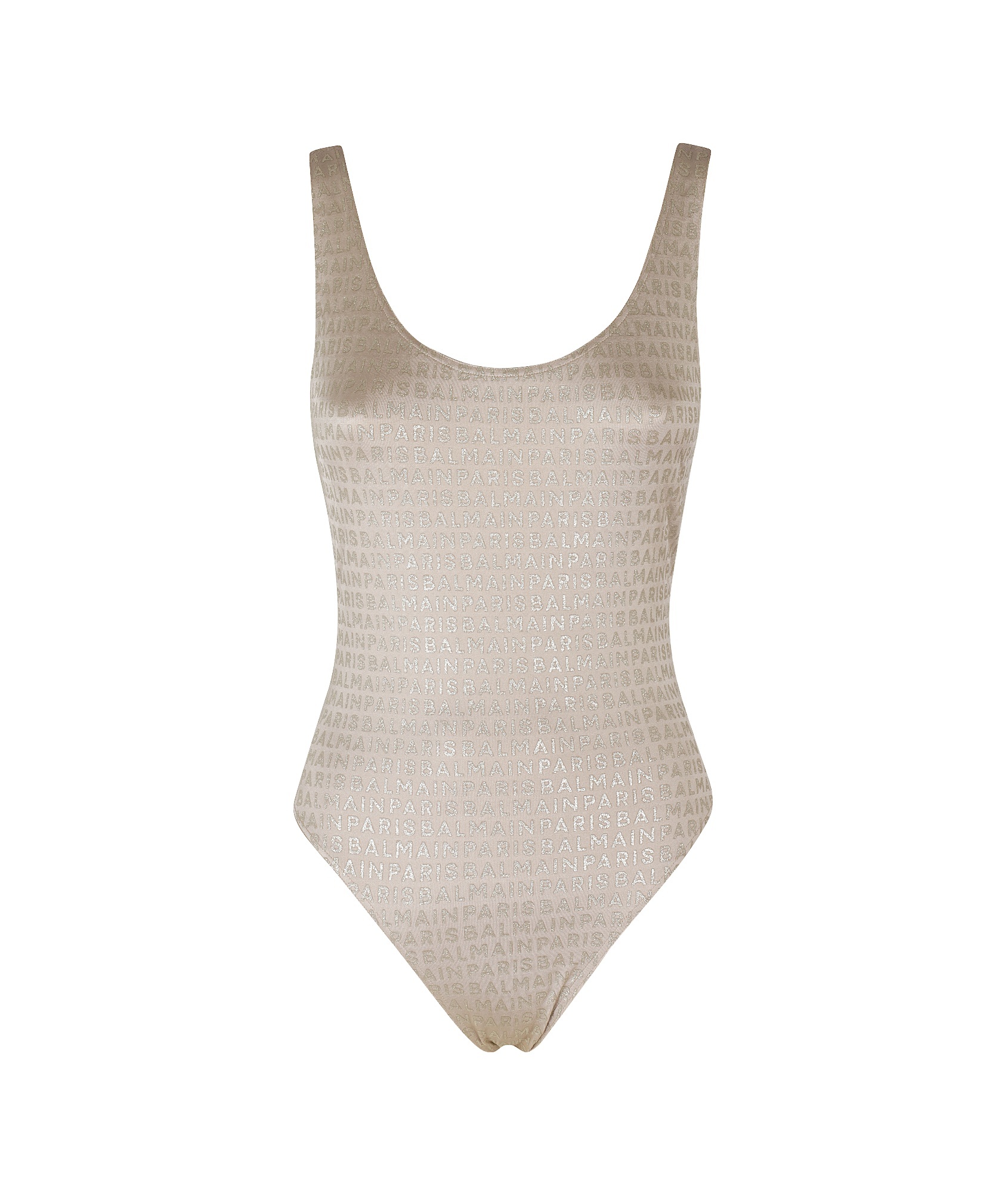 BALMAIN MONOGRAM-PRINT SWIMSUIT