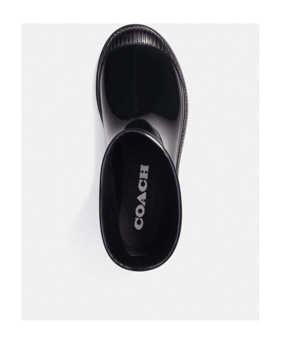 Coach Round-headed Short Boots In Black
