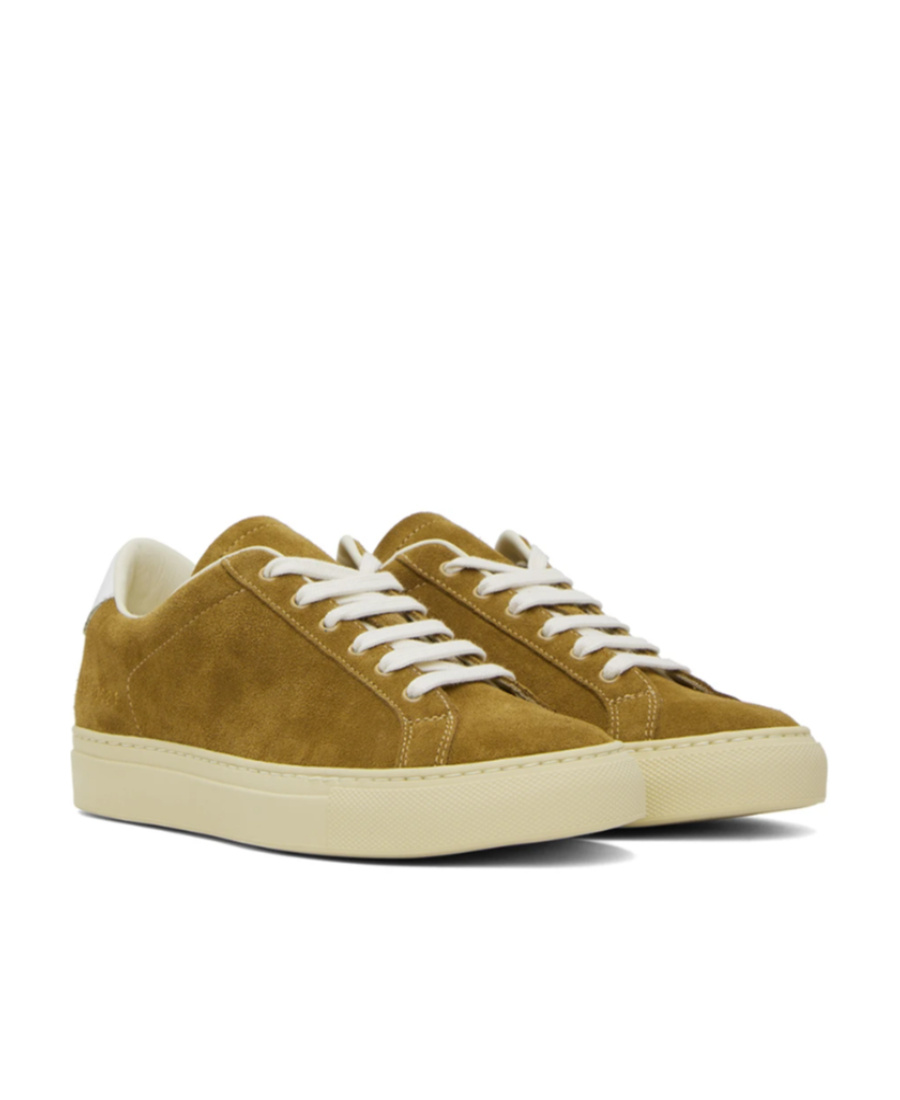 Common Projects Serial Number Embossed Low-top Casual Shoes In Brown