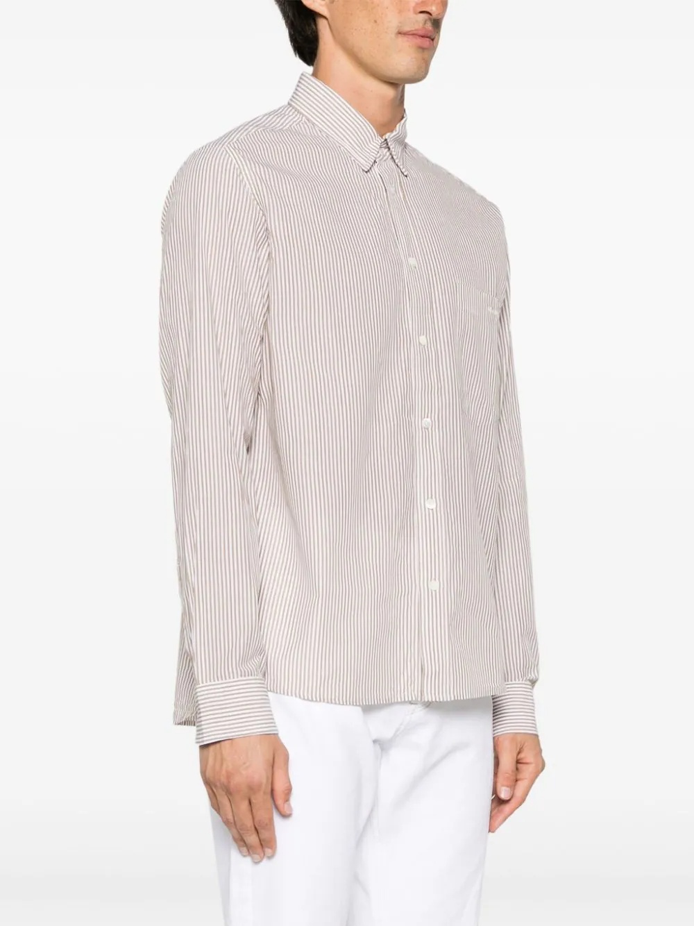 Isabel Marant Jasolo Striped Cotton Shirt In White