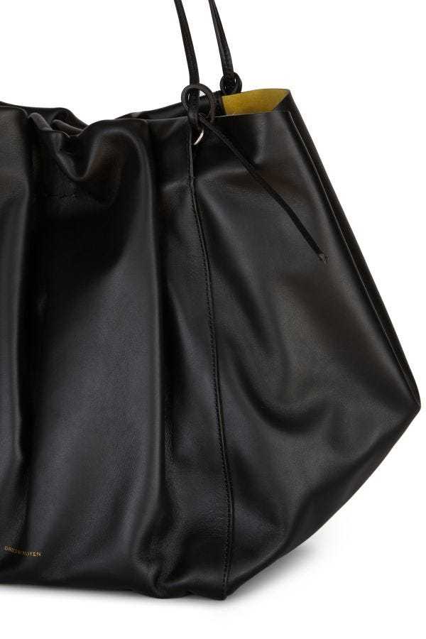 Shop Dries Van Noten Leather Handbag In Black