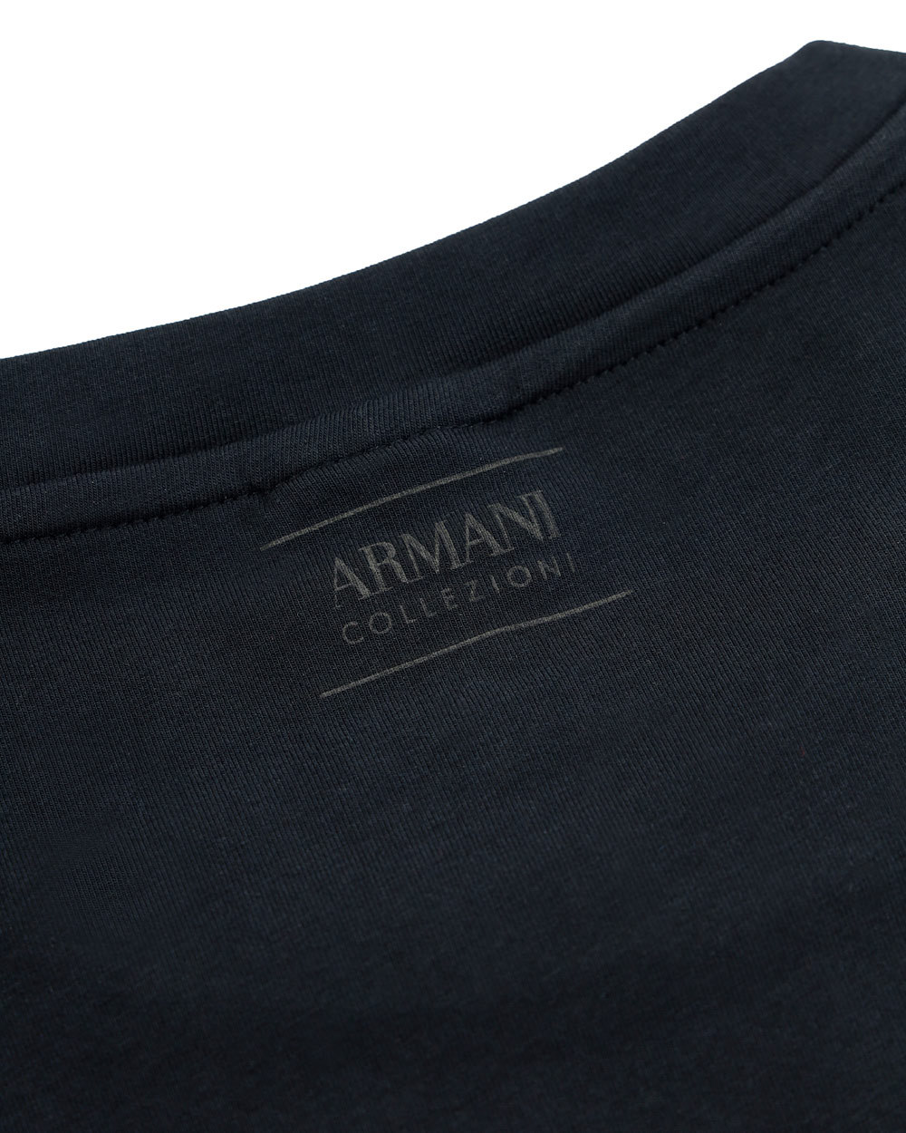 Armani Collezioni Logo T-shirt In Black
