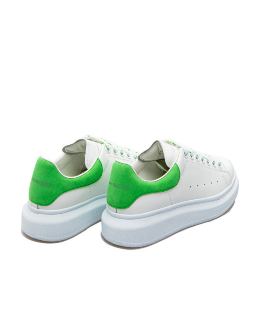Alexander Mcqueen Oversized Leather Sneakers In White