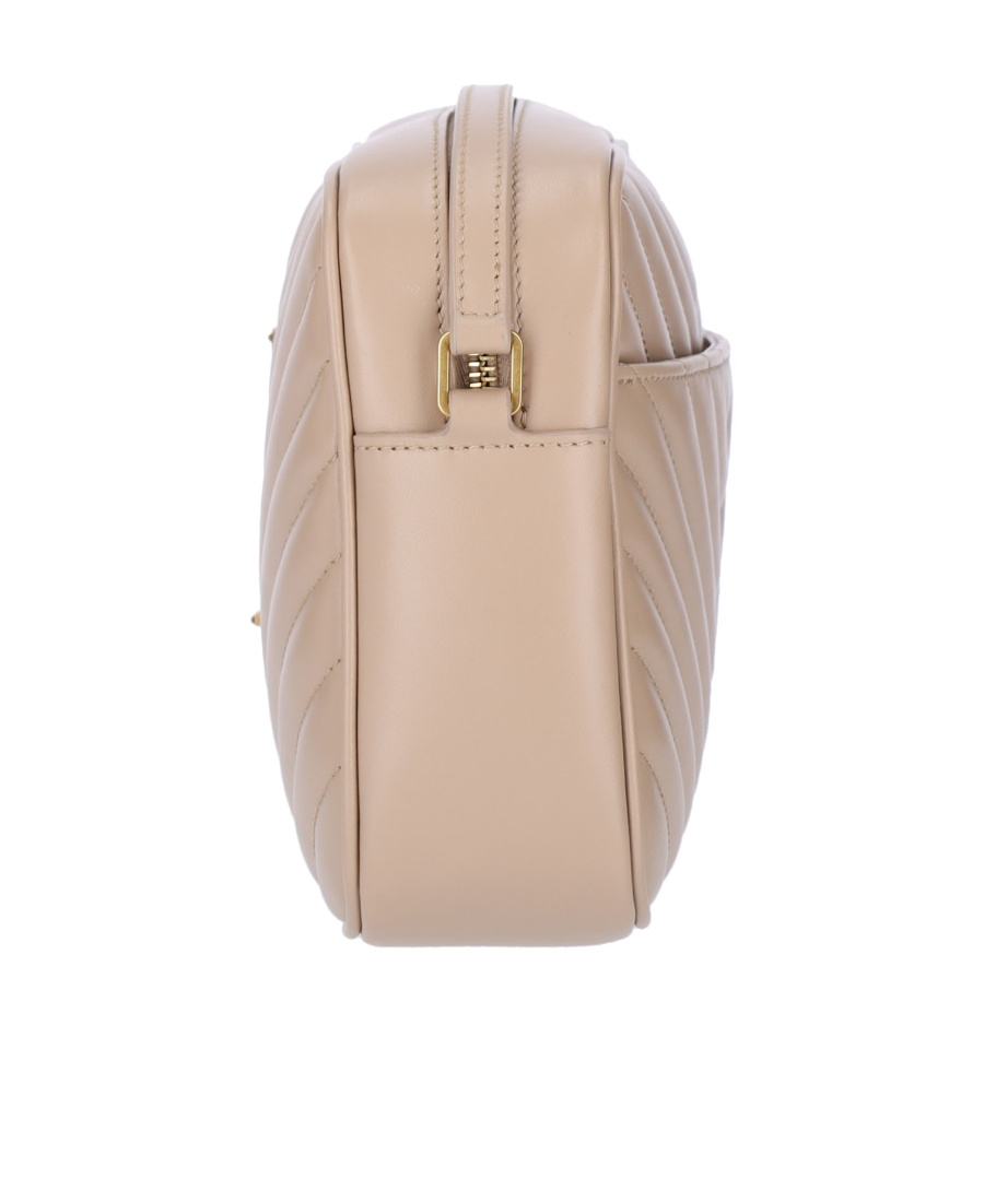 Saint Laurent Lou Quilted Crossbody Bag In Nude