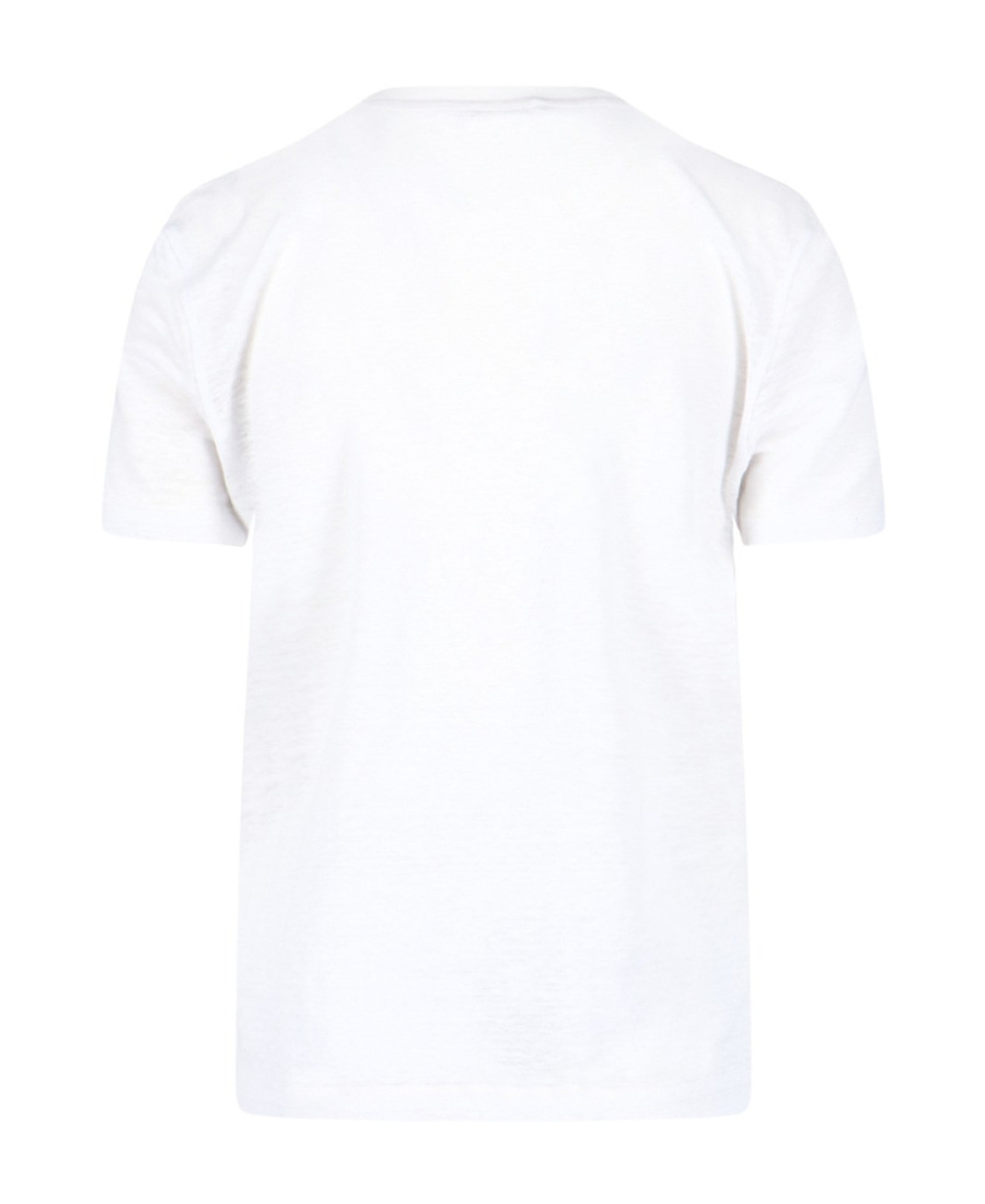 Loro Piana Gargano Linen T-shirt In White