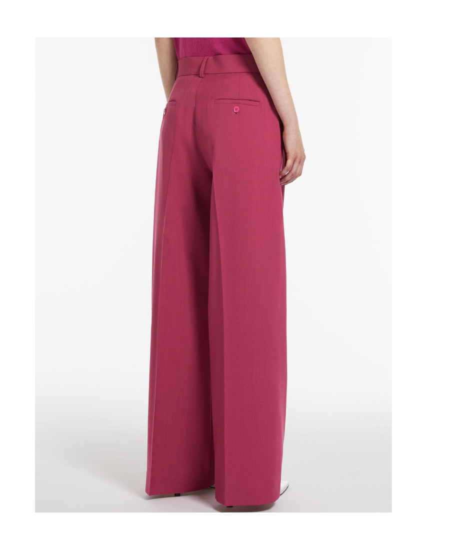 Weekend Max Mara Casual Wide-legged Trousers In Pink