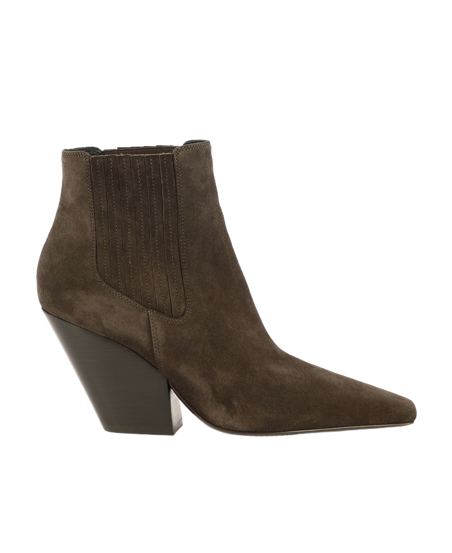 Casadei Anastasia Vulcano Ankle Boots Brown In Brown