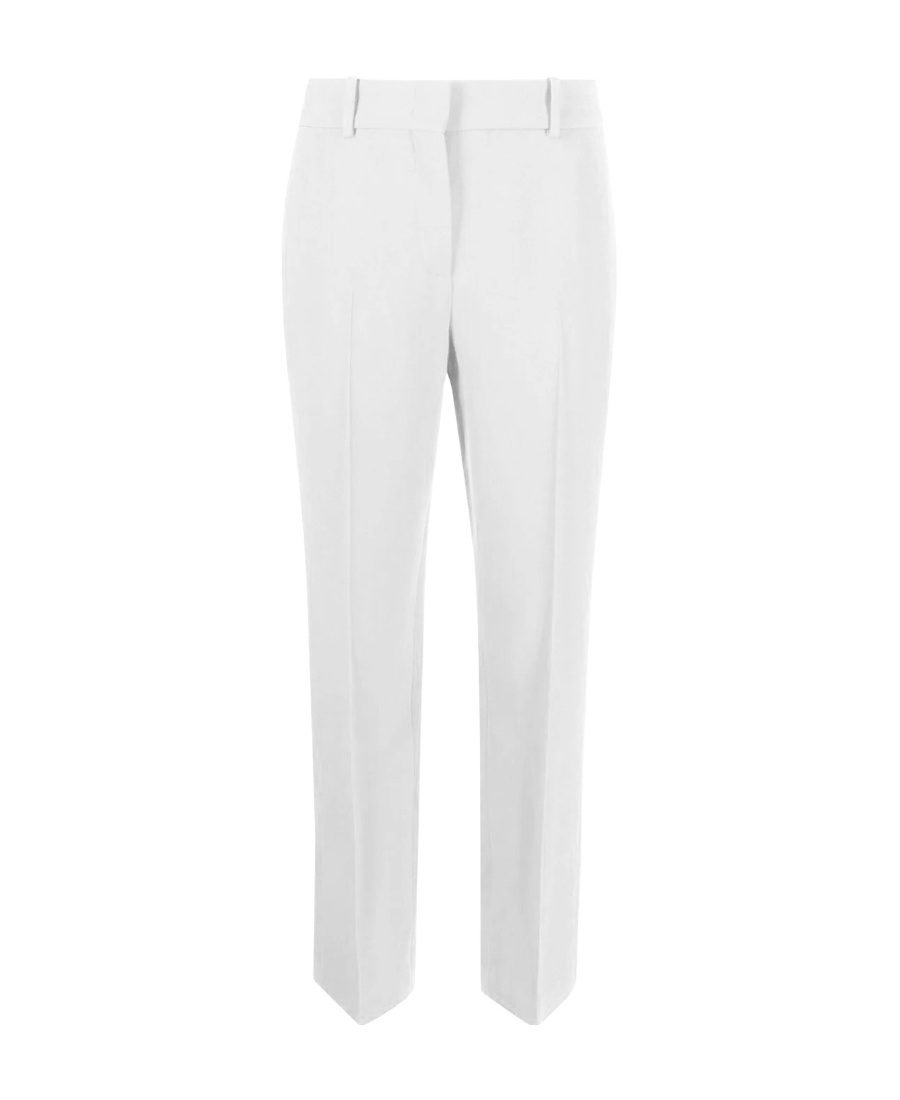 Ermanno Scervino Tailored High-waist Trousers With Subtle Pleats In White