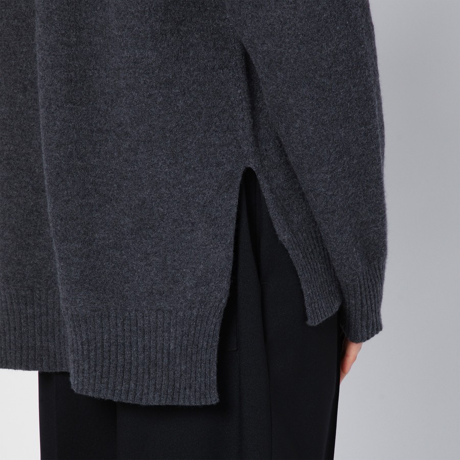 Jil Sander Wool Crewneck Sweater In Black