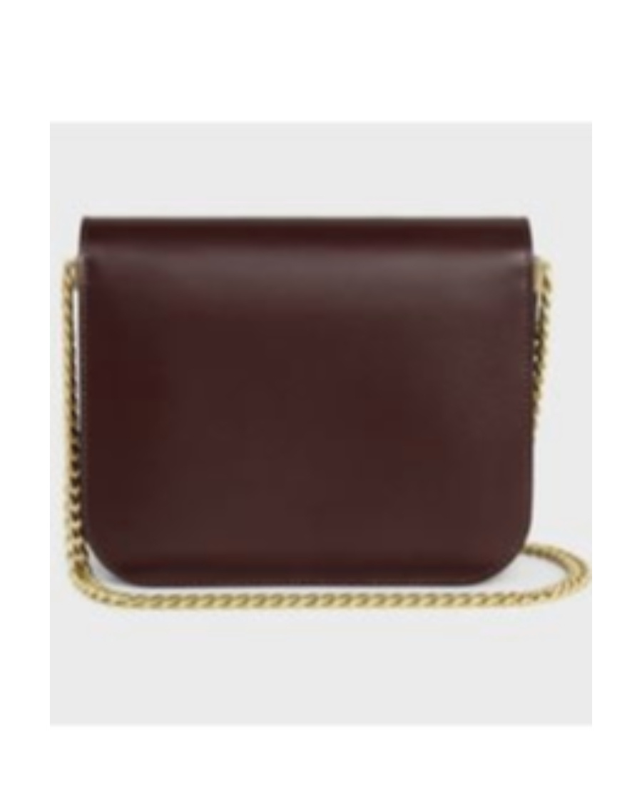 Celine Classique Flip Shoulder Bag In Red