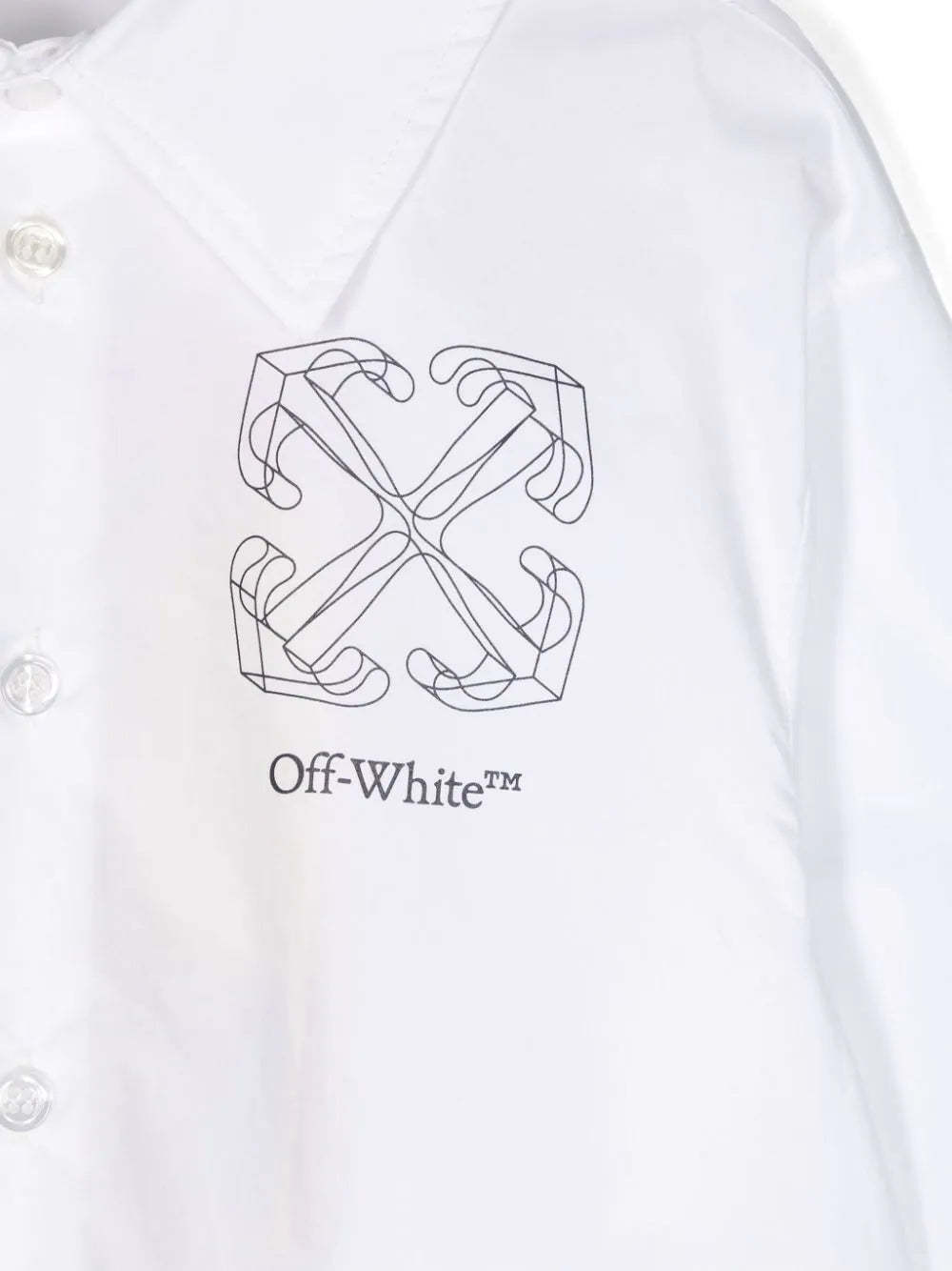 Off-white Long-sleeved Shirt In White