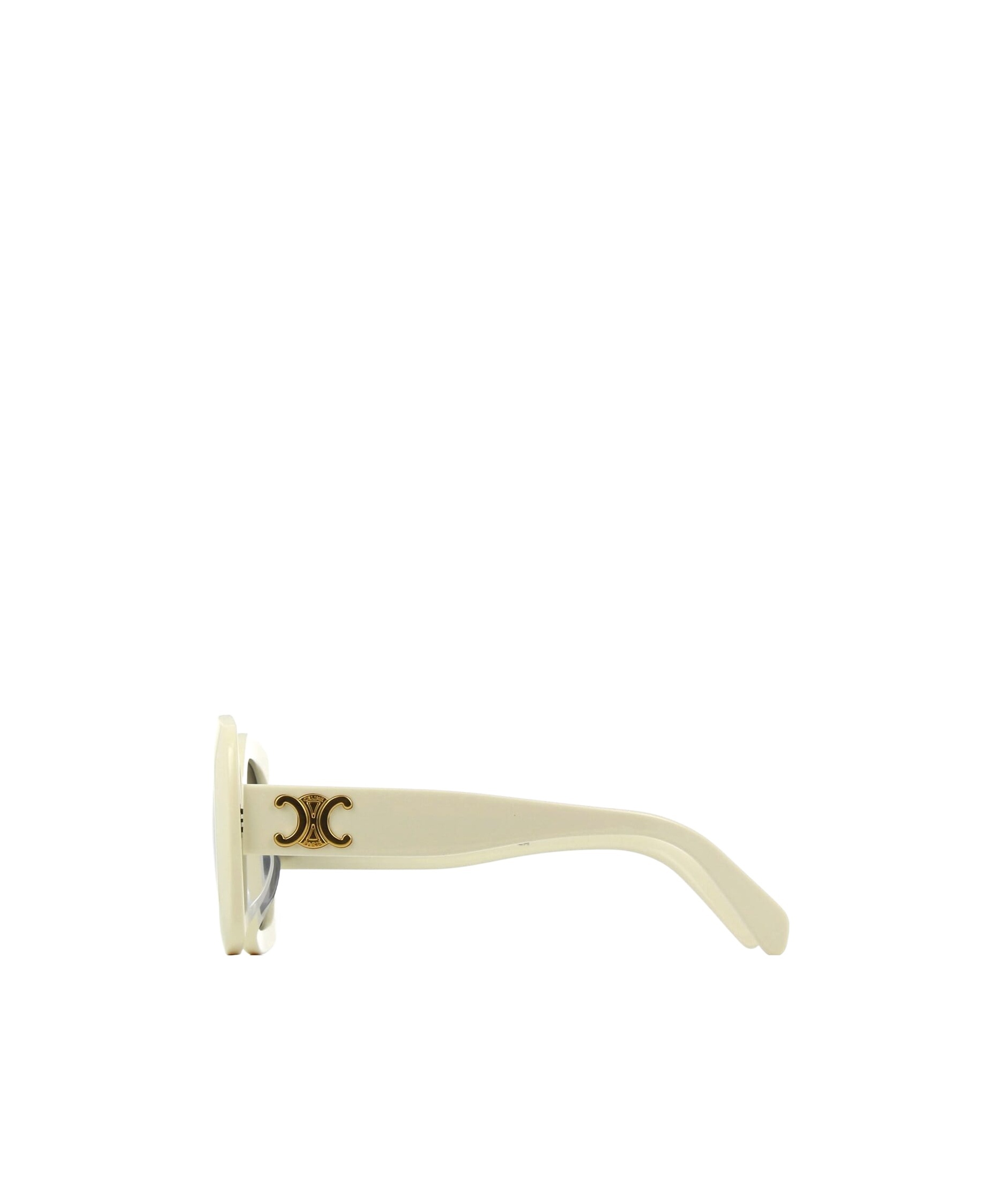 Celine Triomphe Square-frame Sunglasses In White