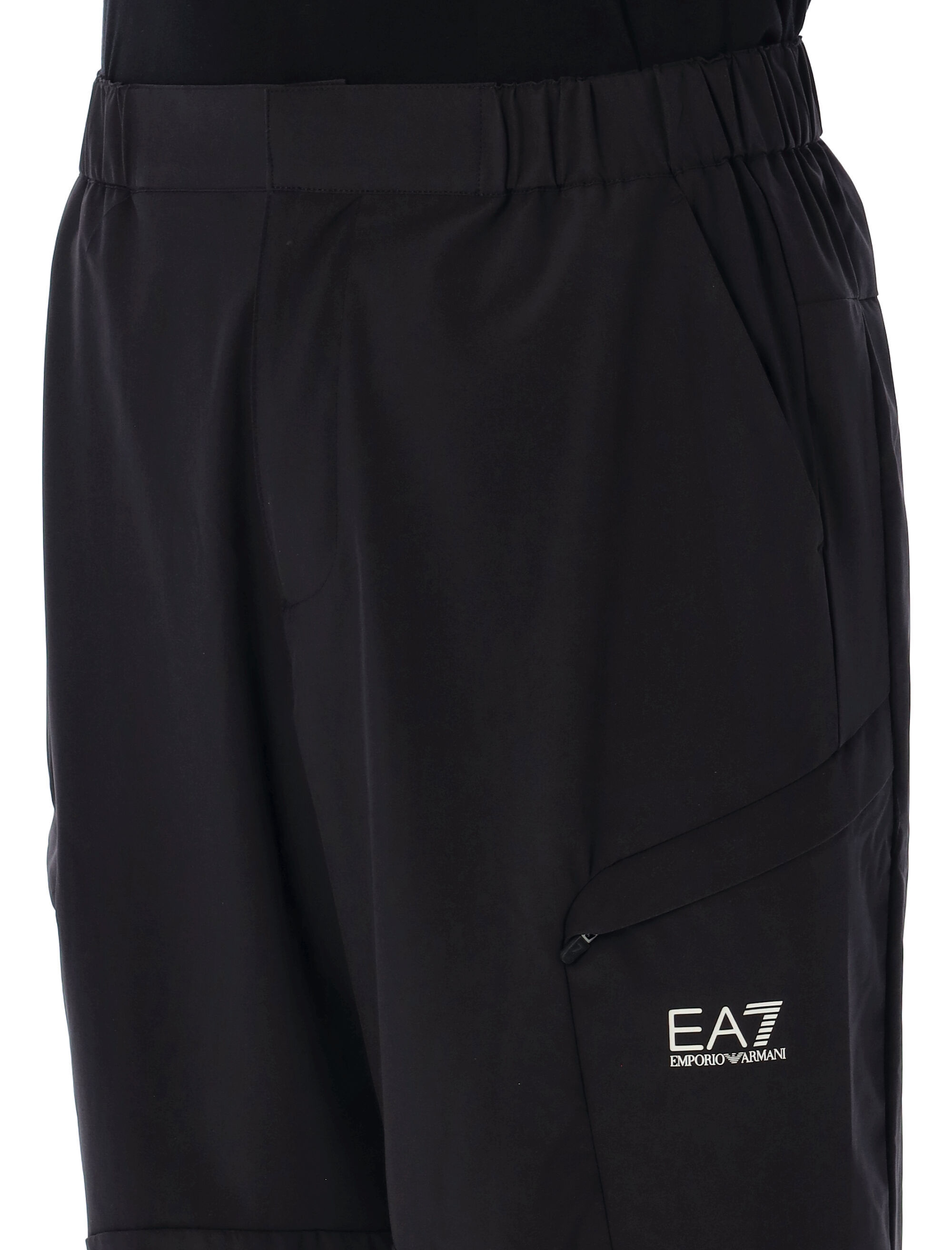 Ea7 Dynamic Athlete Cargo Trousers In Black
