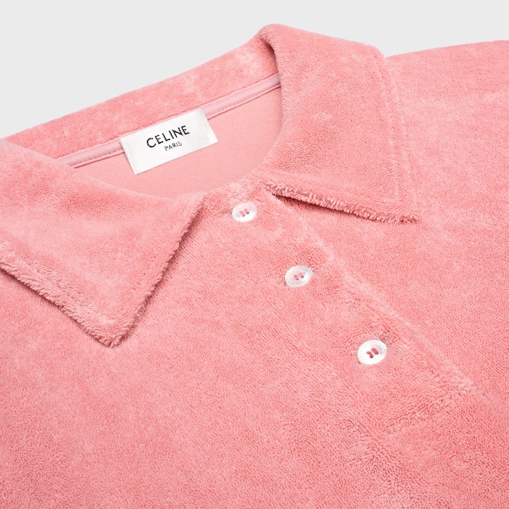 Celine Triomphe Polo In Terry Cotton