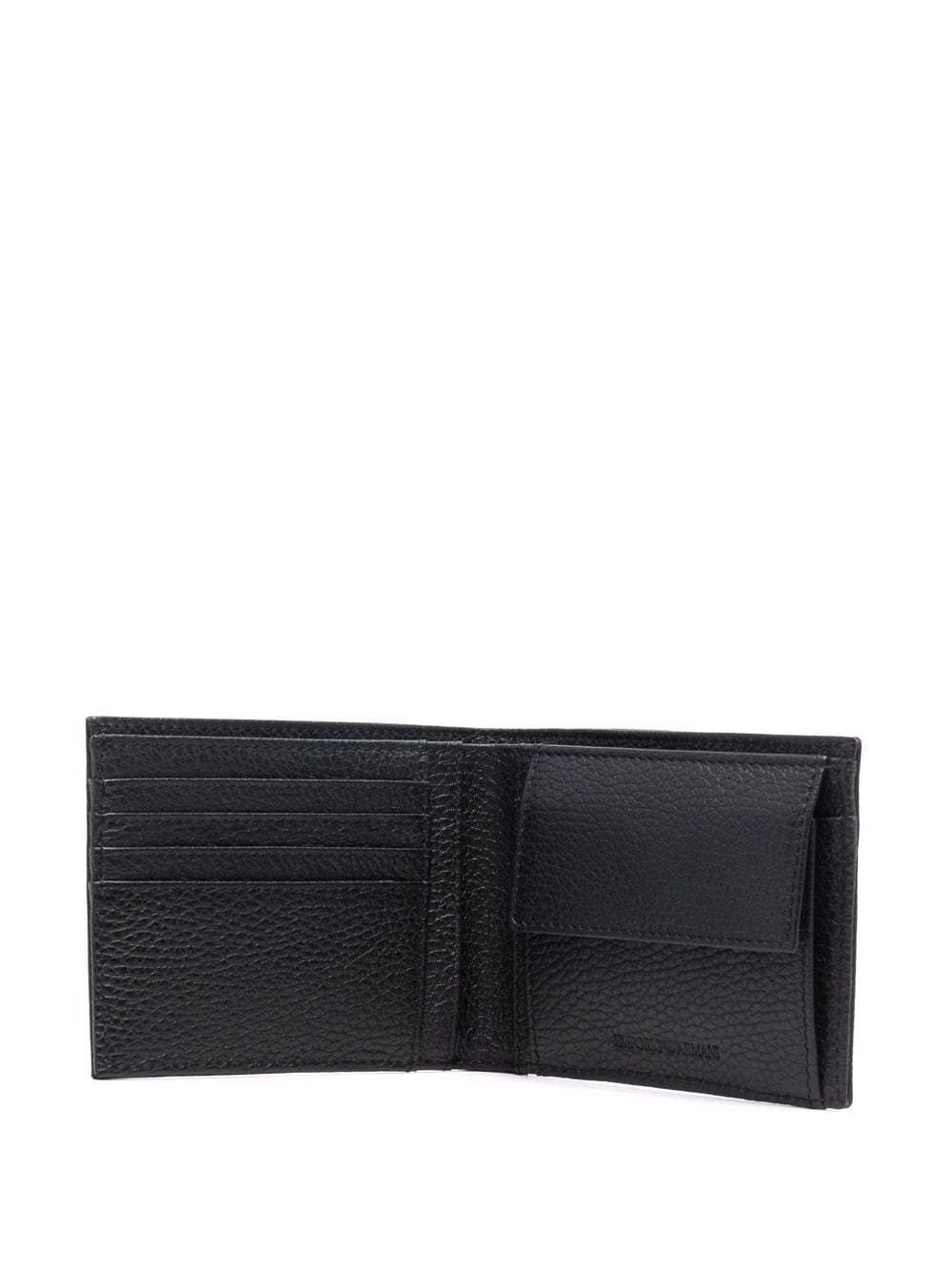 Emporio Armani Black Wallet+card Holder Set In Black