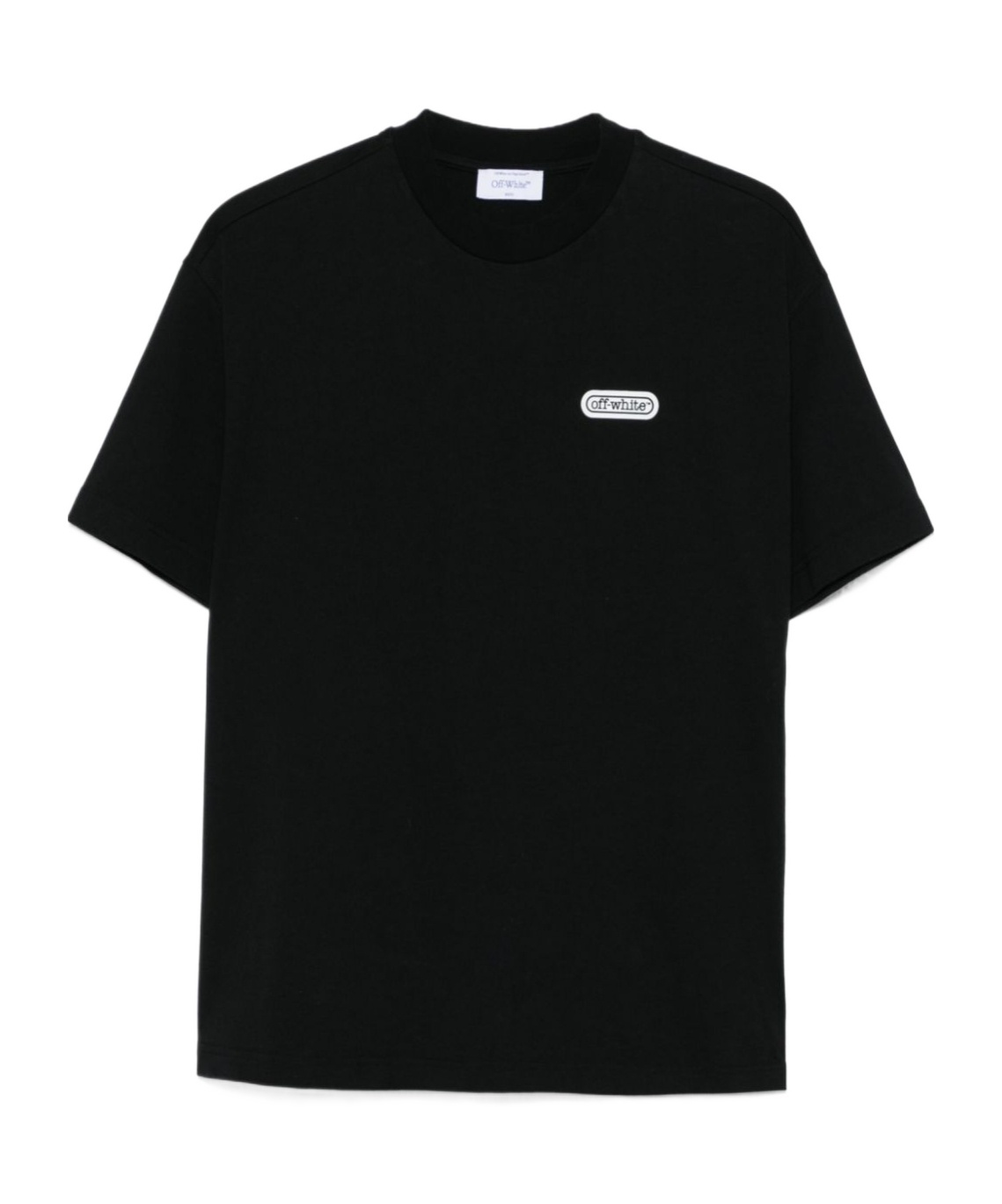 Off-white Logo-appliqué T-shirt In Black