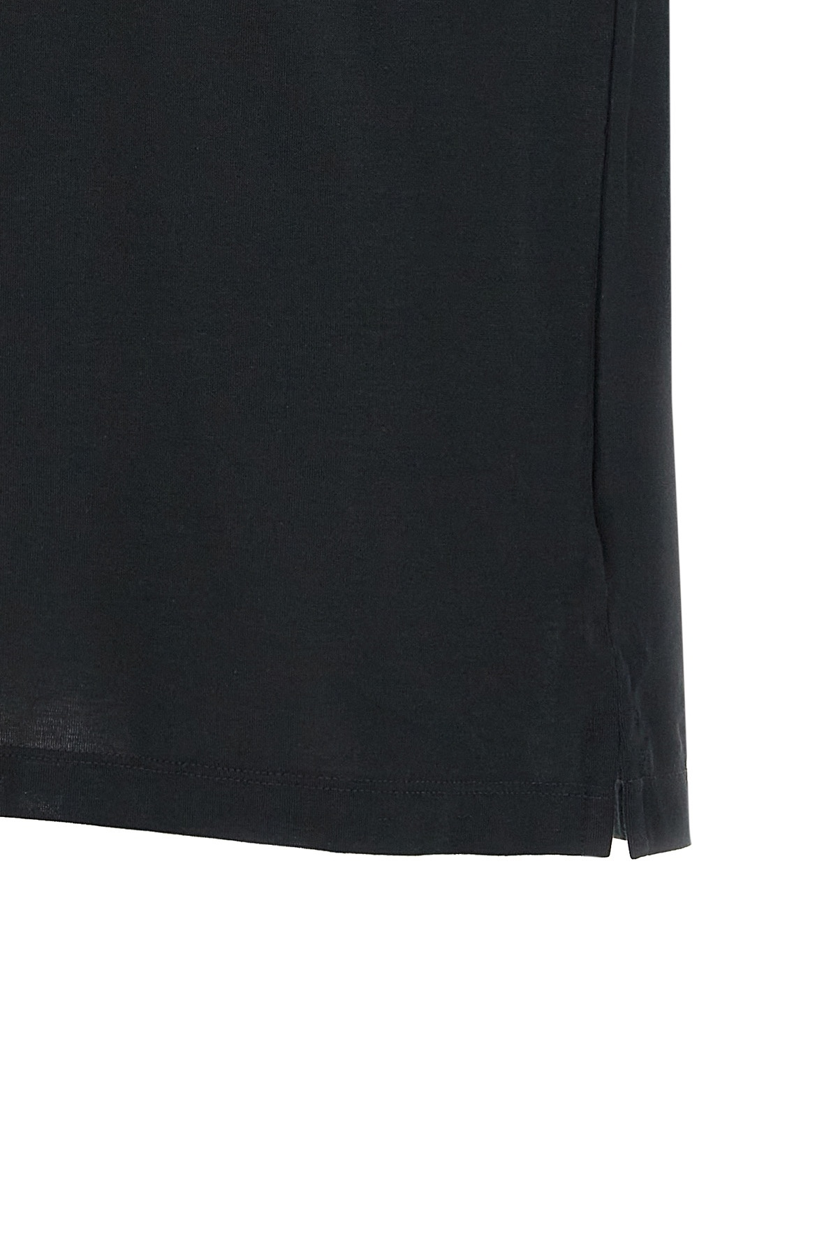 Zanone Jersey Crew Neck T-shirt In Black