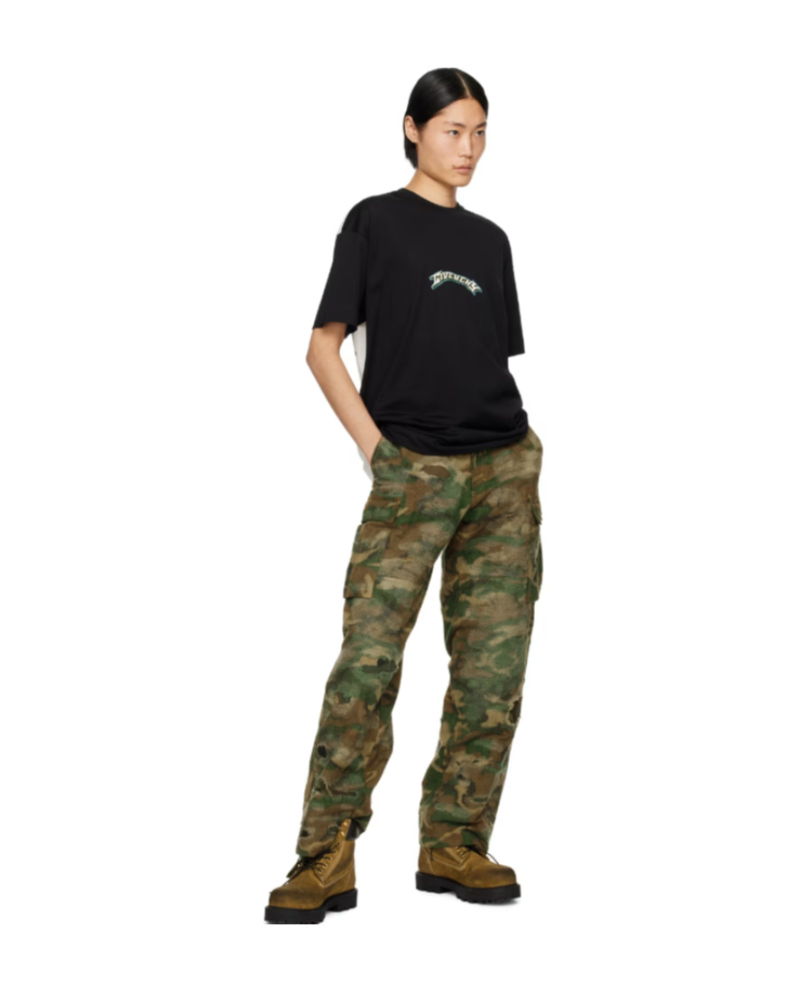 Givenchy Dragon Printed Crewneck T-shirt In Black
