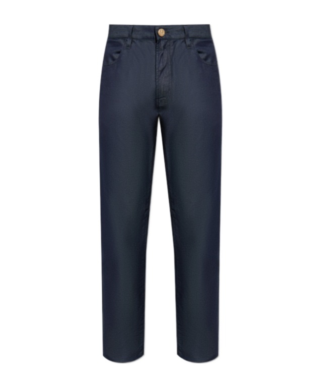 Giorgio Armani Belt-loop Casual Pants In Black