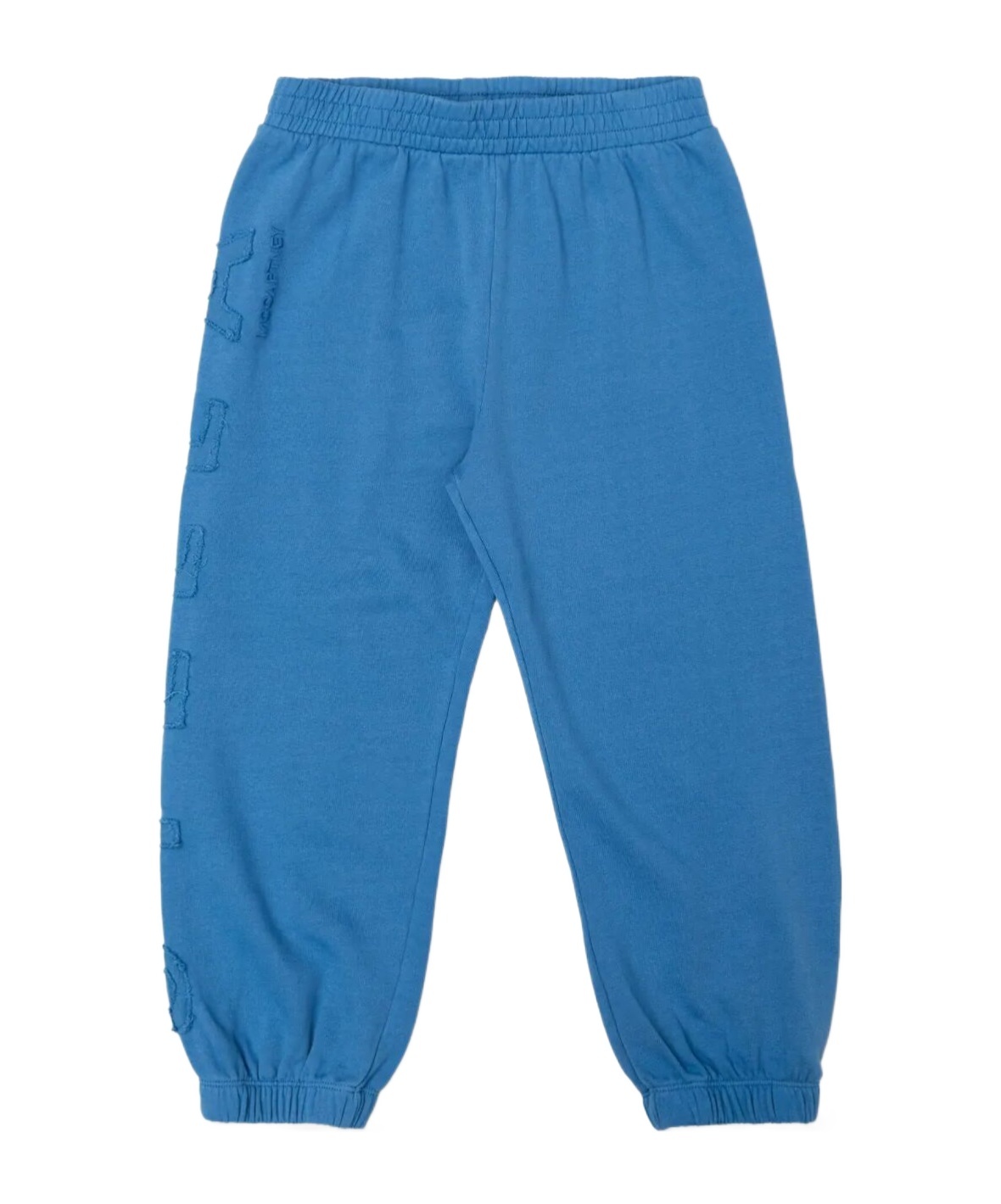 Stella Mccartney Kids Logo Embroidered Tapered-leg Trousers In Blue