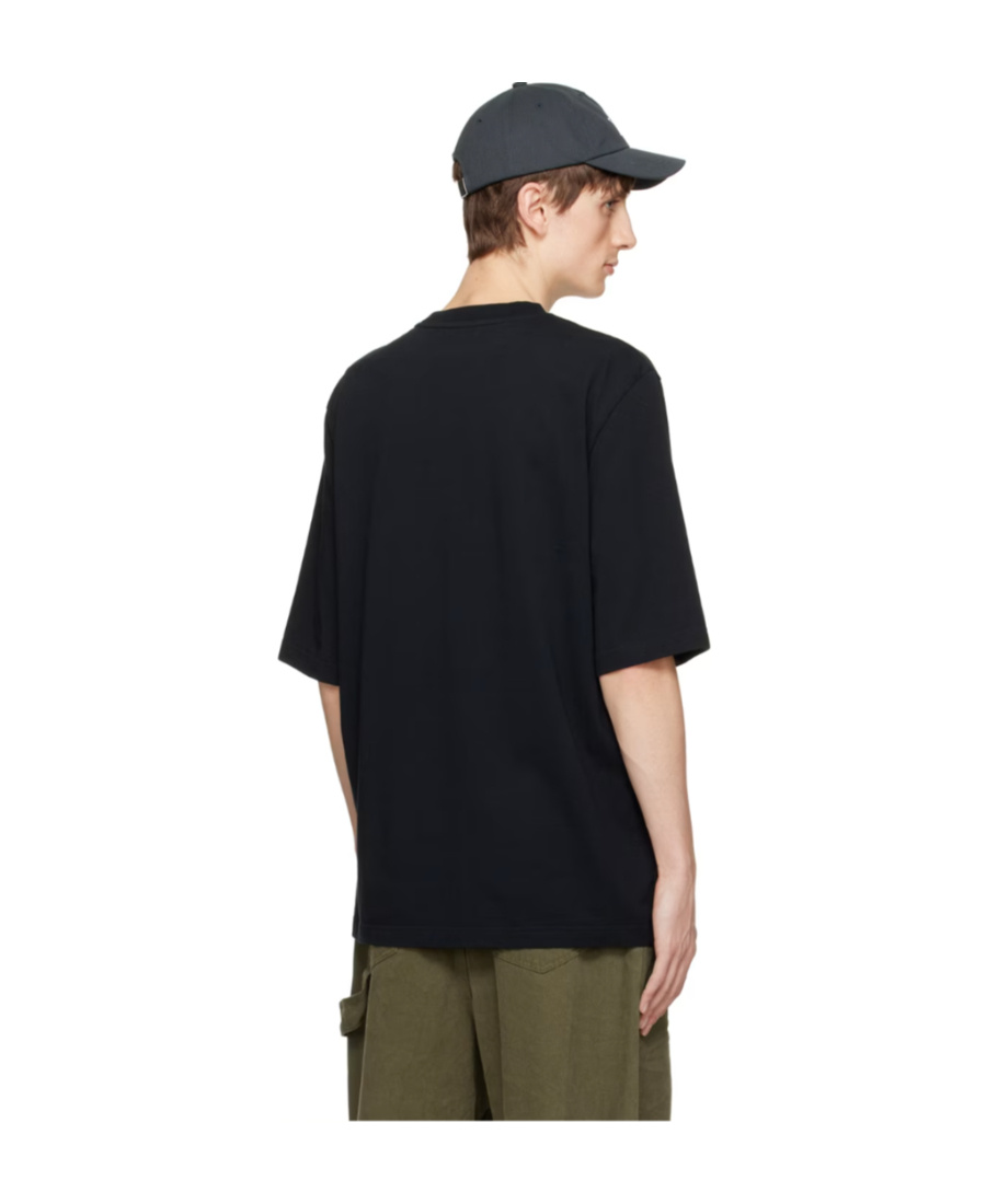 We11 Done Cartoon-print Cotton T-shirt In Black