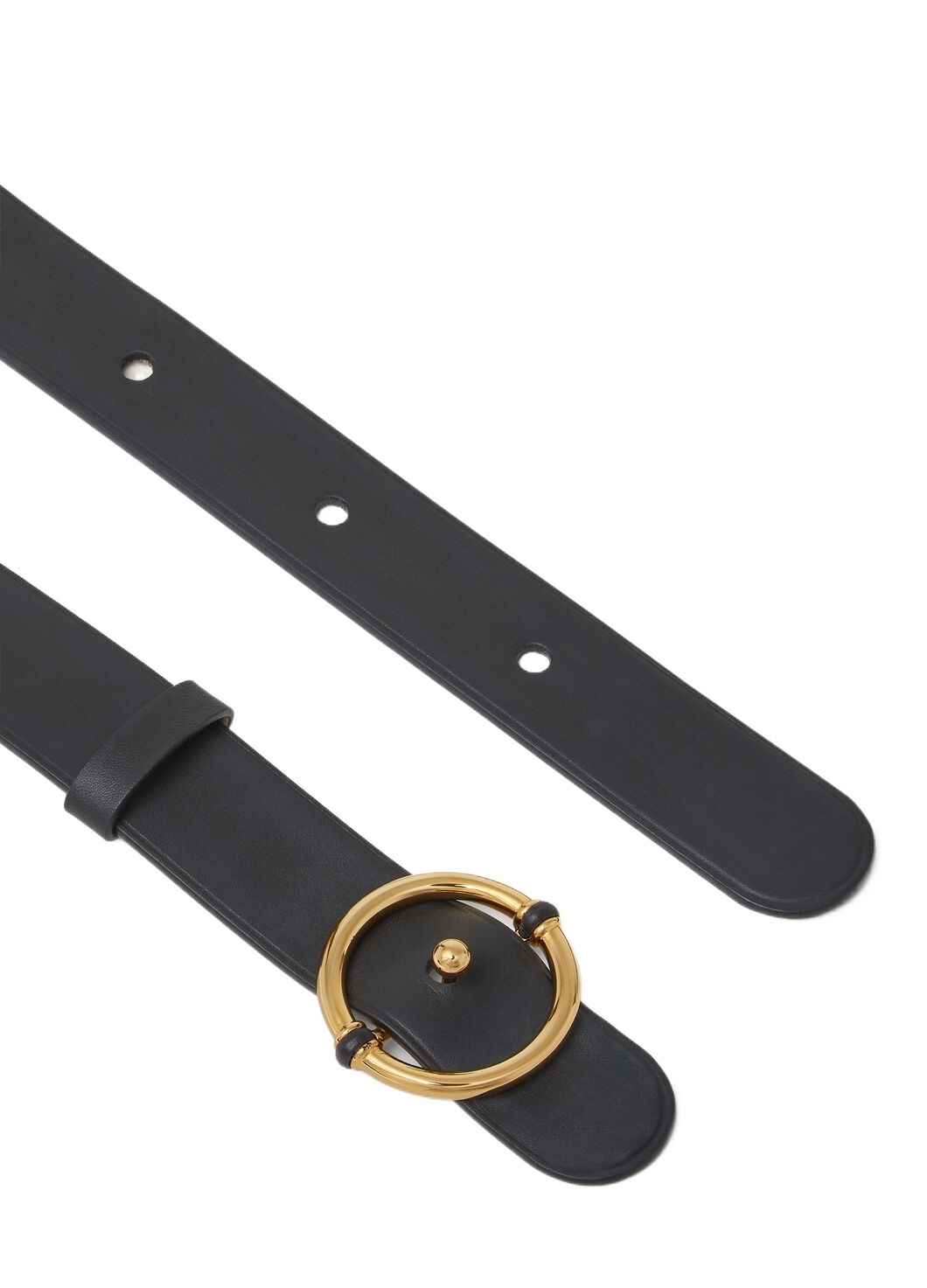 Loro Piana Buckled Belt In Black/sun Gold