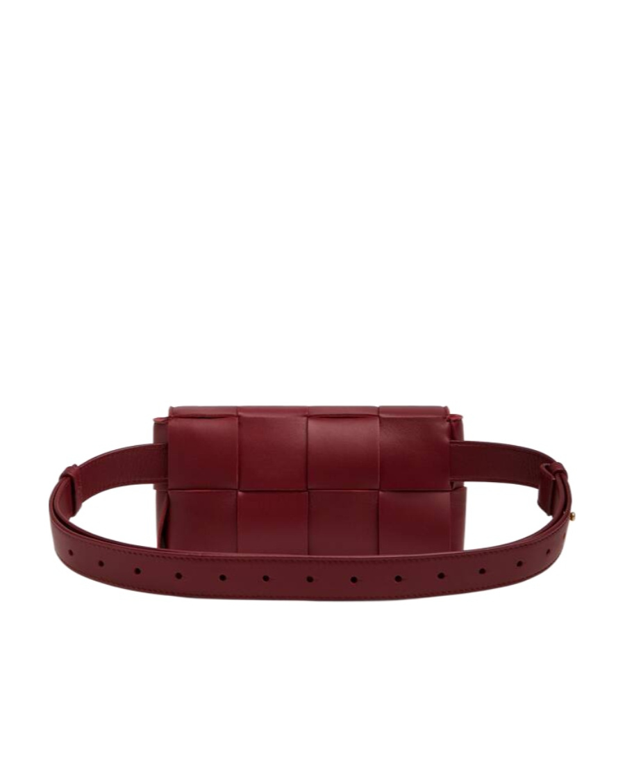 Bottega Veneta Interwoven-design Shoulder Bag In Brown