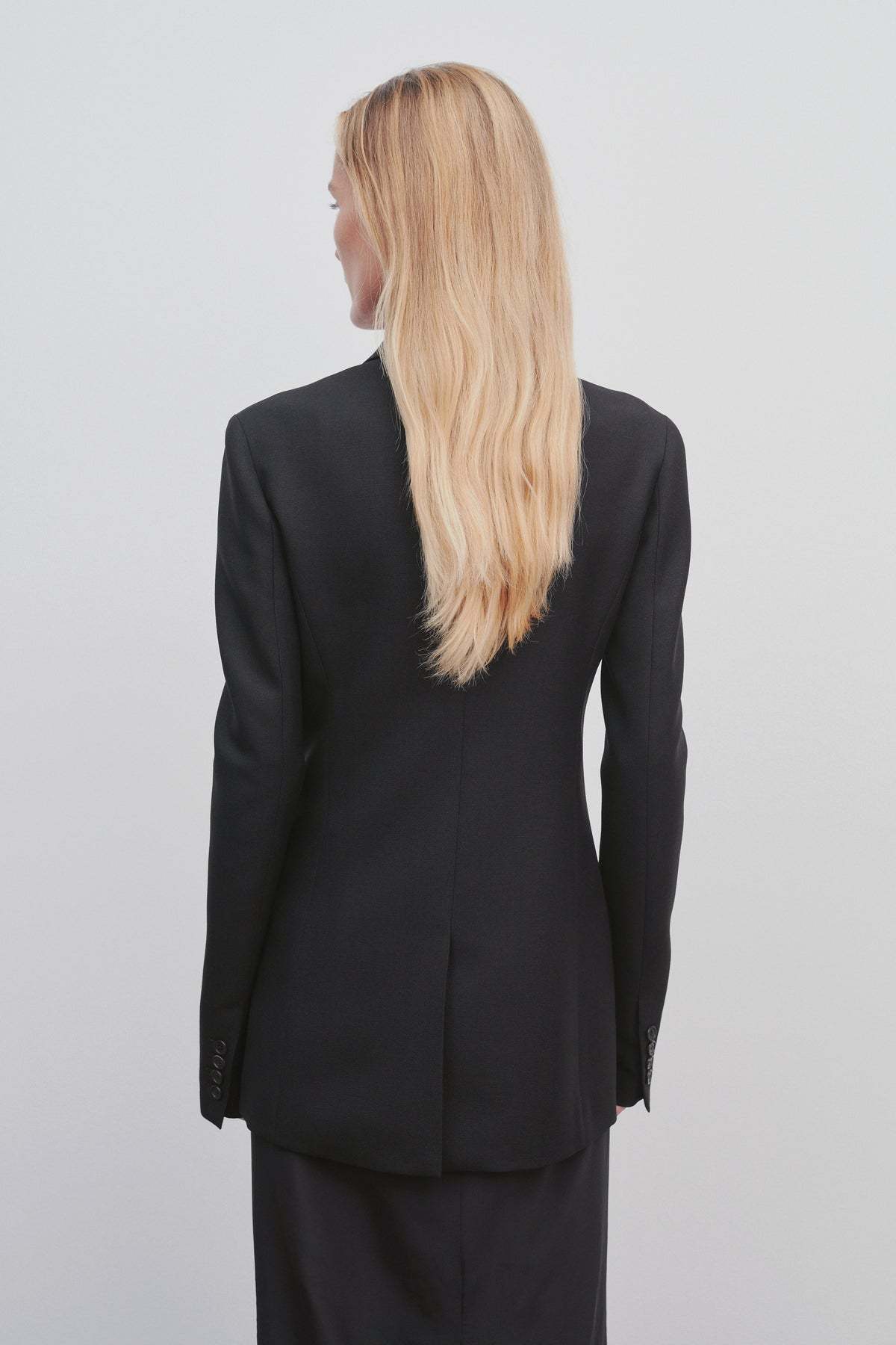 The Row Double-breasted Blazer In Black