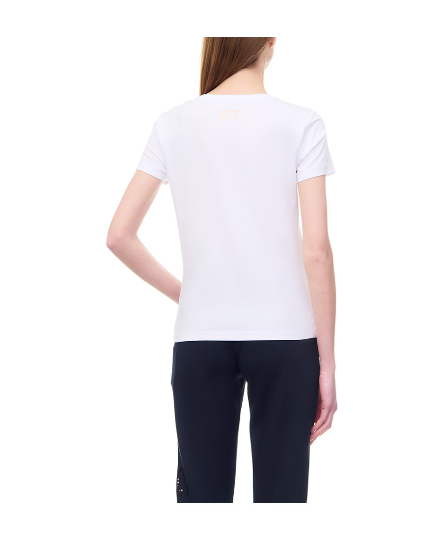 EA7 T-SHIRT WITH ROUND NECK AND SHORT SLEEVES 