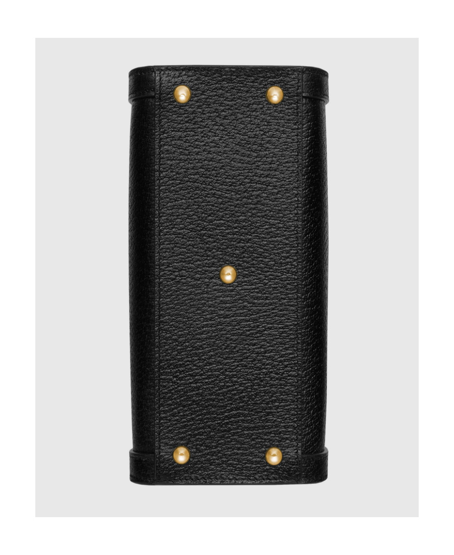 Gucci Diana Mini Leather Tote Bag In Black