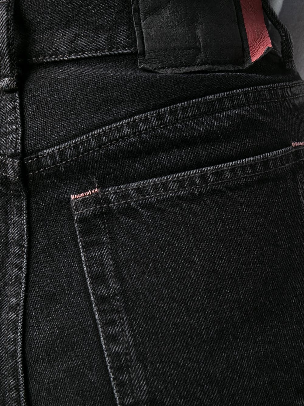 Acne Studios Mece Straight-leg Cropped Jeans In Black