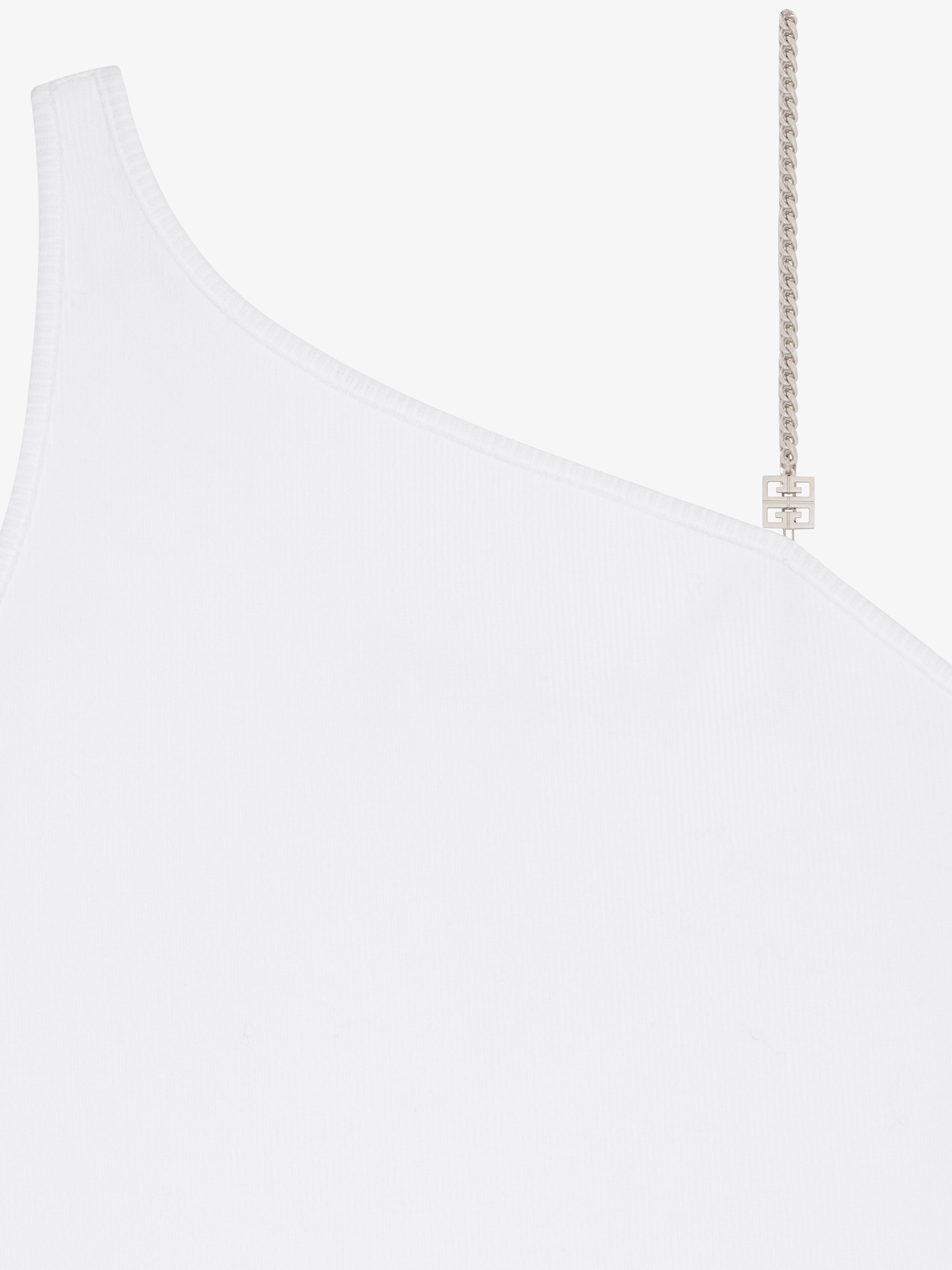 Givenchy 4g-motif Asymmetric Top In White