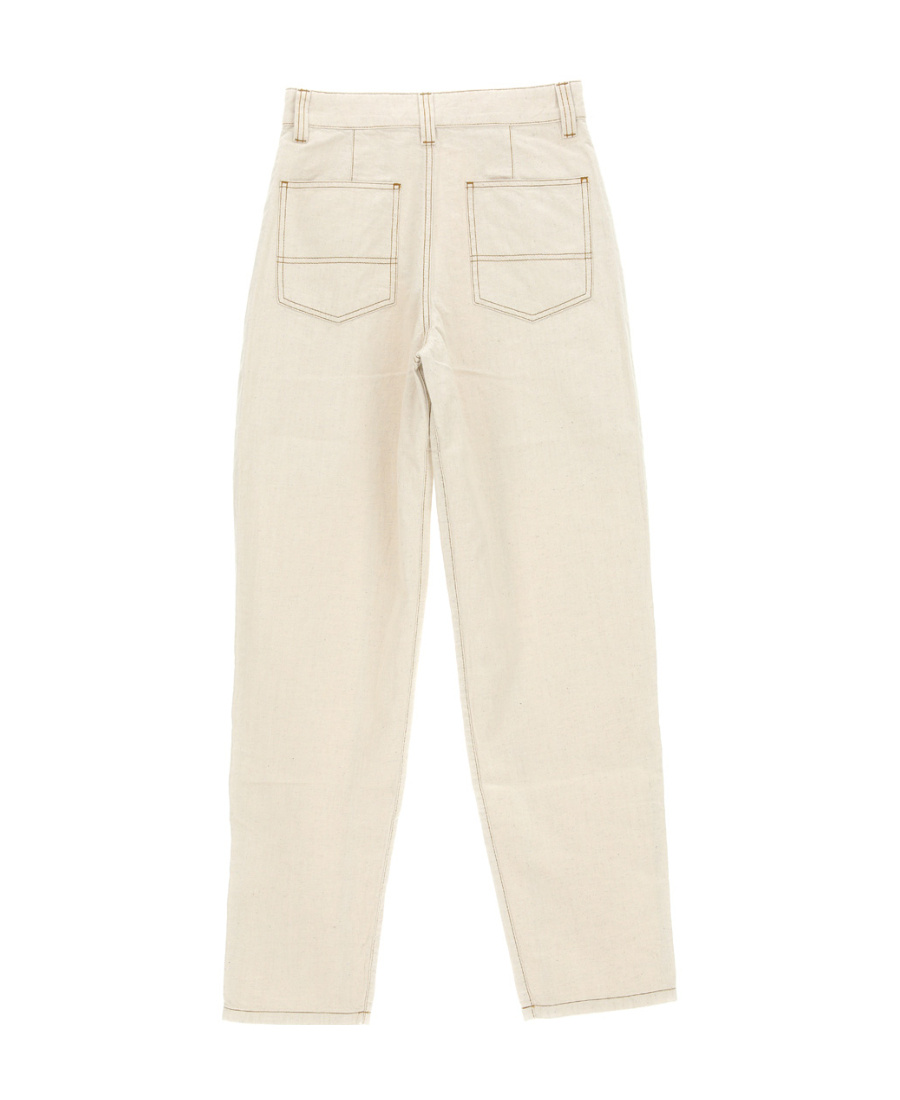Isabel Marant Catarina High Waist Trousers In Nude