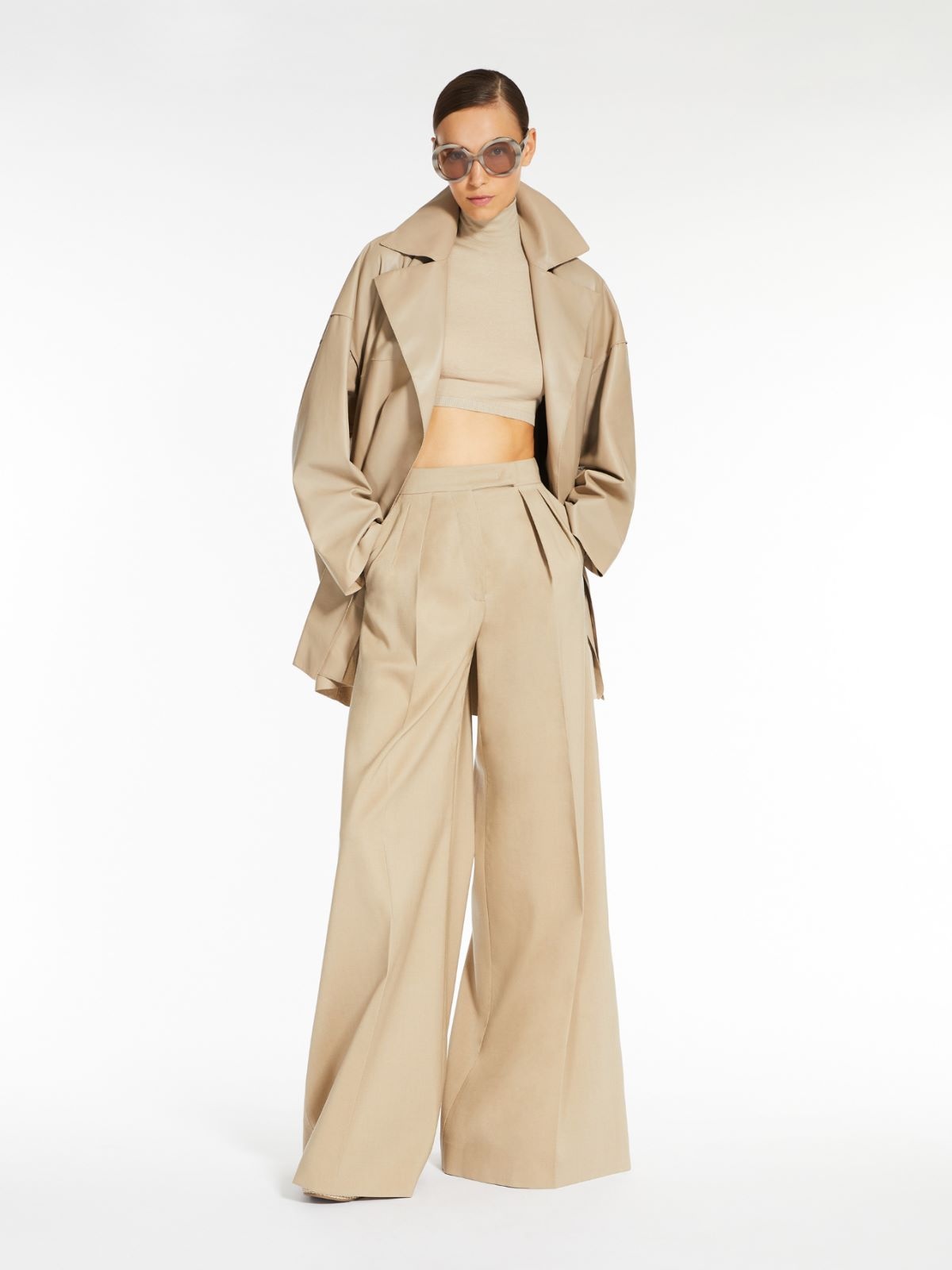 Max Mara Pleated Casual Pants In Brown