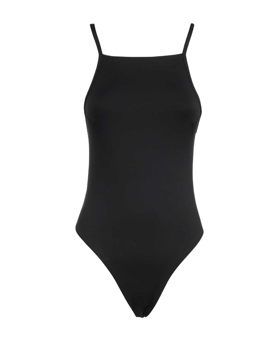 Emporio Armani Logo Swimsuit In Black