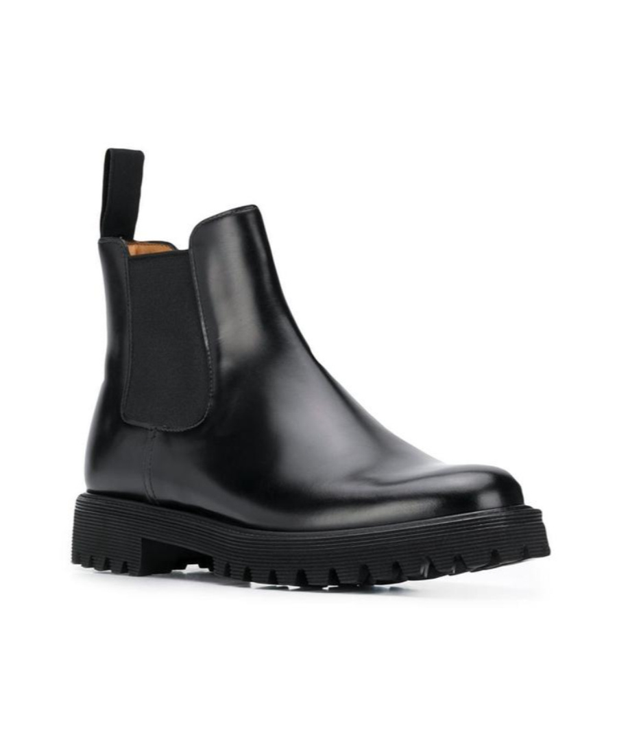 Church's Ketsby Met Studded Glossed-leather Chelsea Boots In Black
