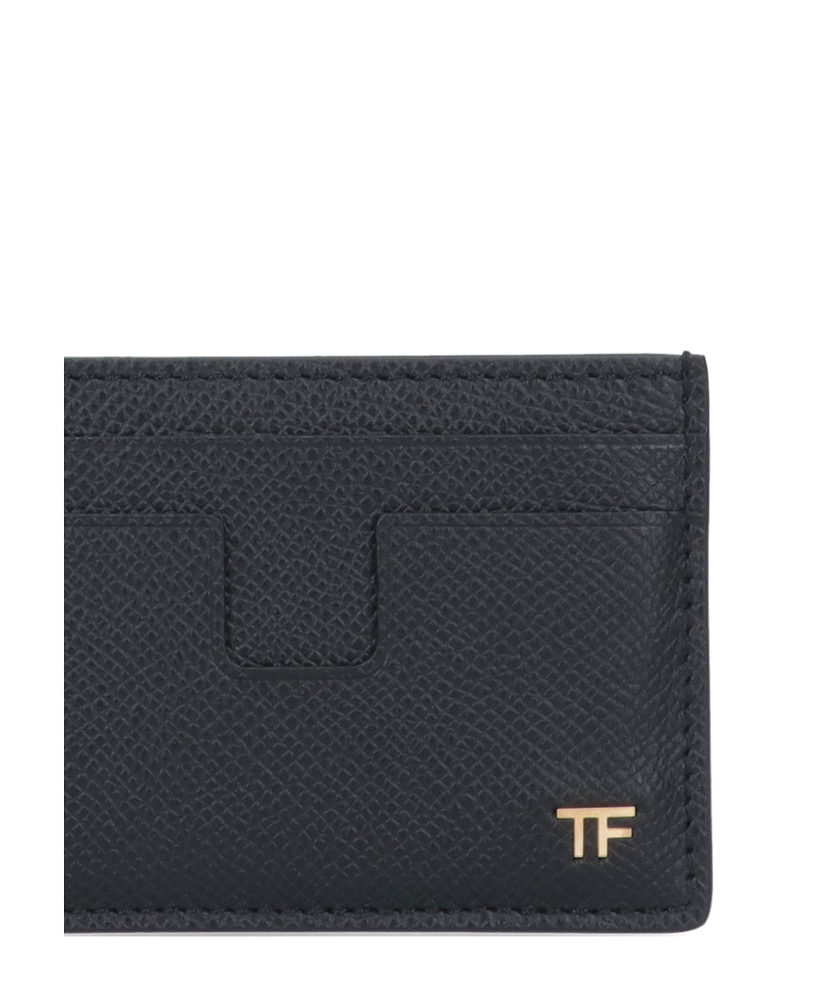 Tom Ford Grained Leather Small Classic Card Holder Accessories In Black
