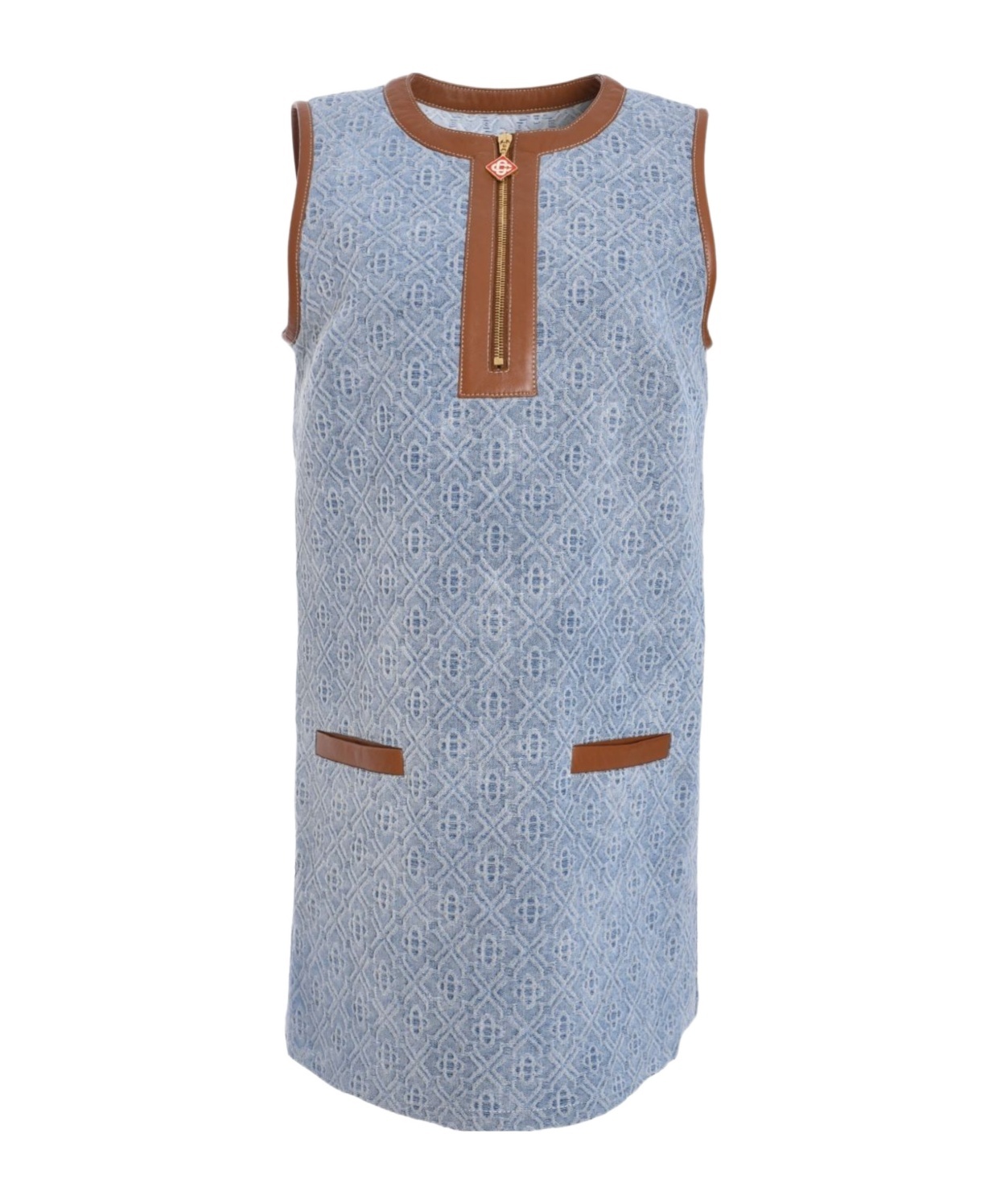 Casablanca Denim Monogram Dress In Blue