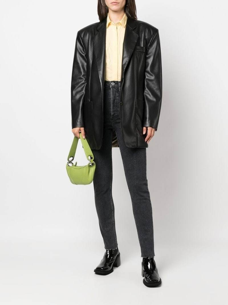 Re/done Straight Jeans In Black